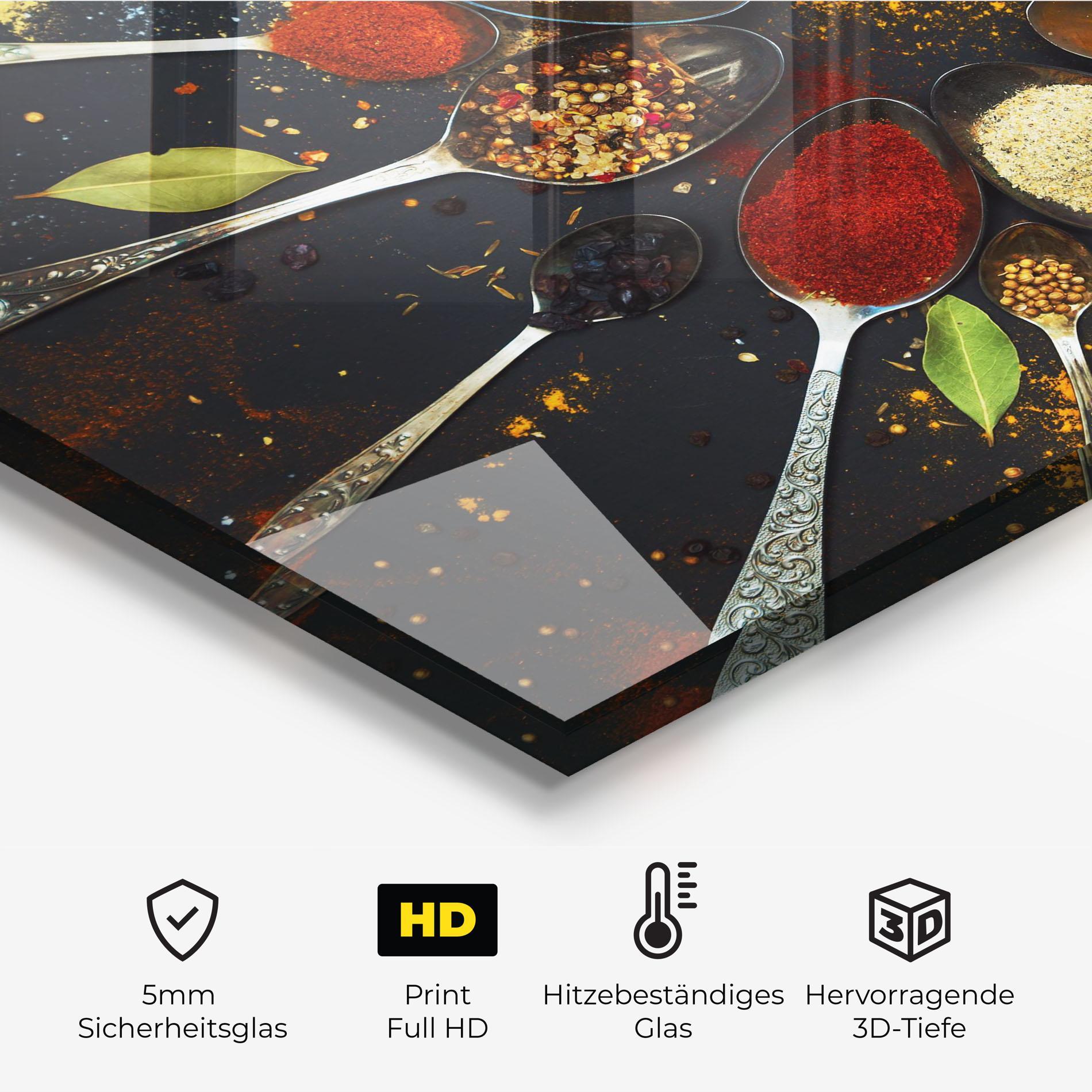 Küchenrückwand Glas Cooking Spoons mockup 2