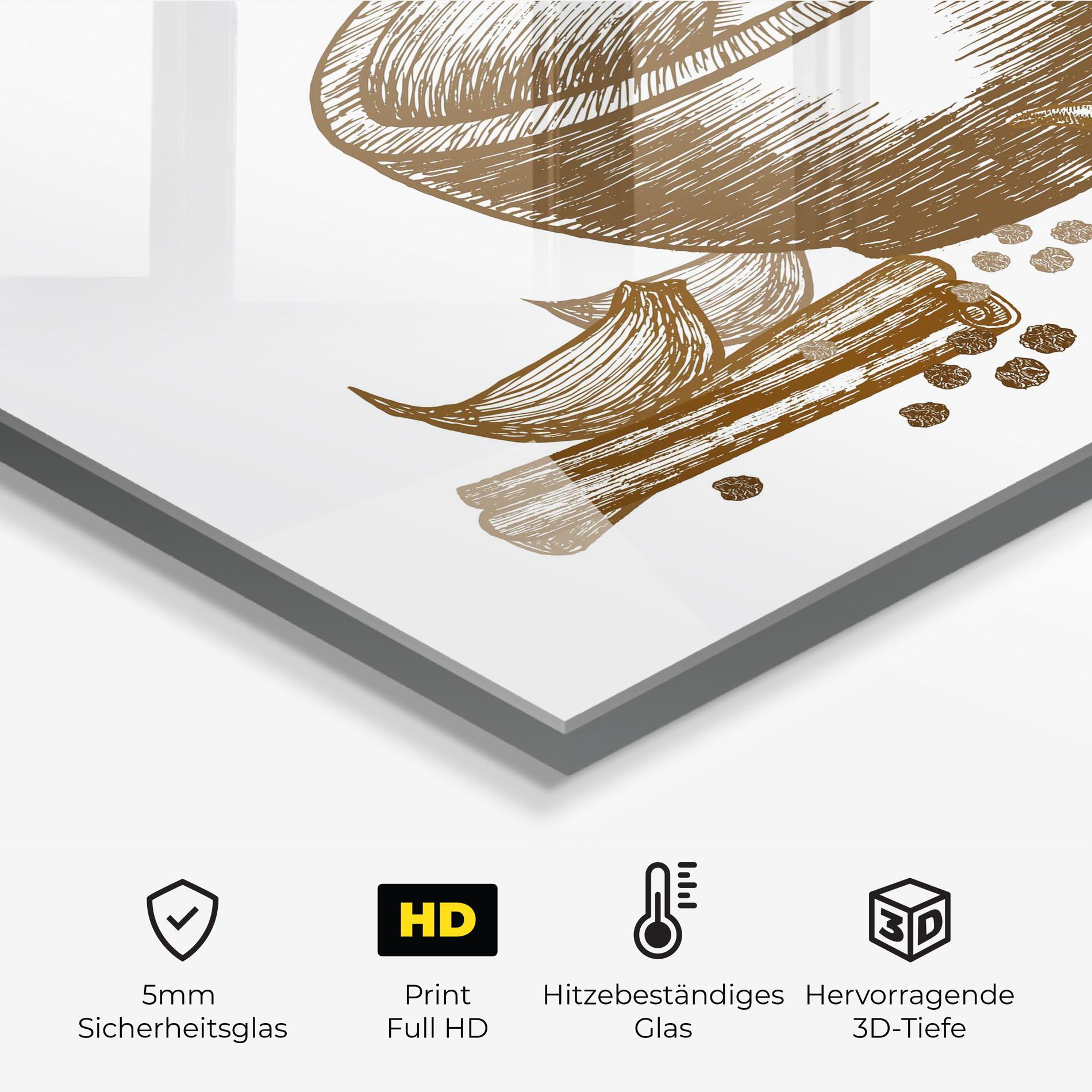 Küchenrückwand Glas Spicies mockup 2