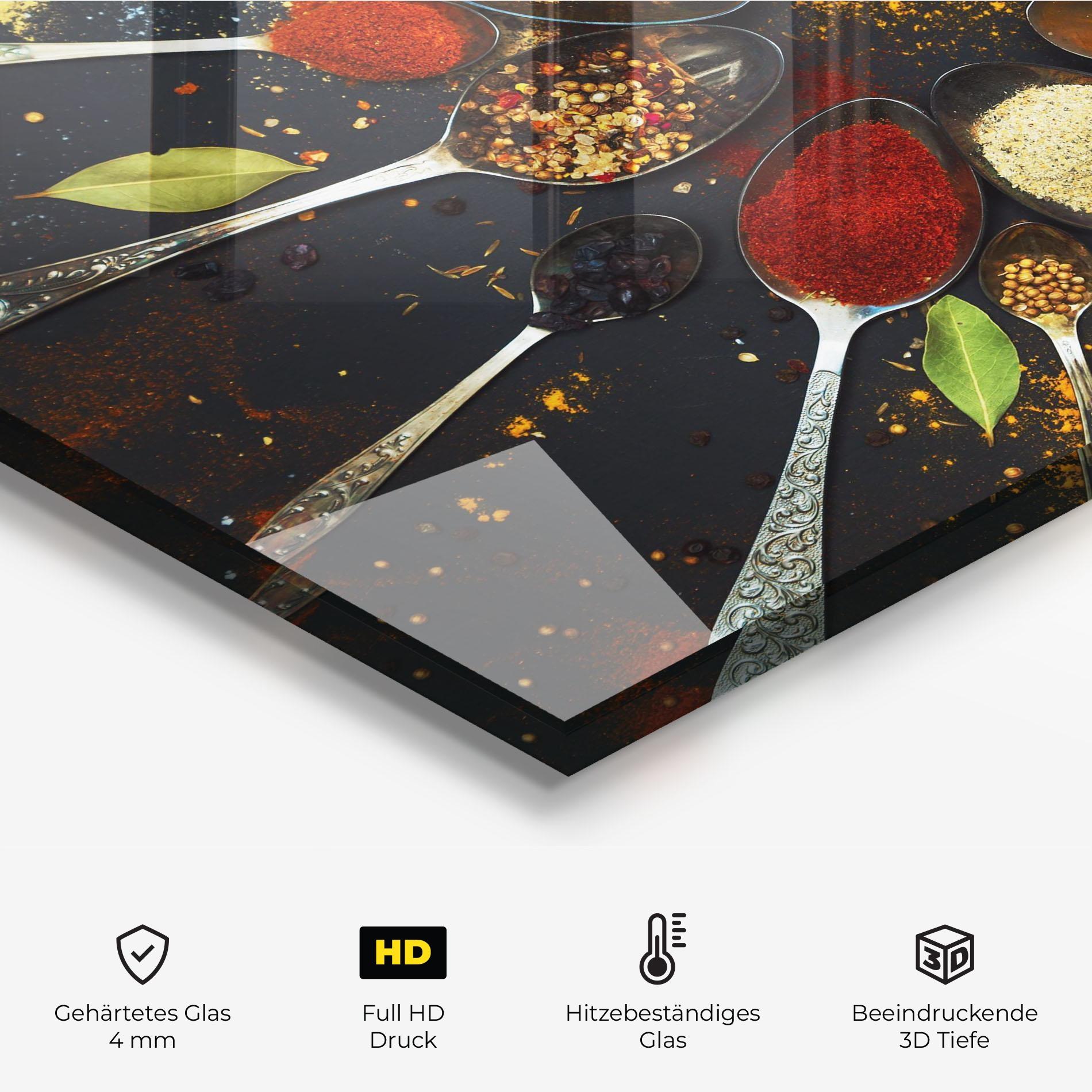 Küchenrückwand Glas Cooking Spoons mockup 2