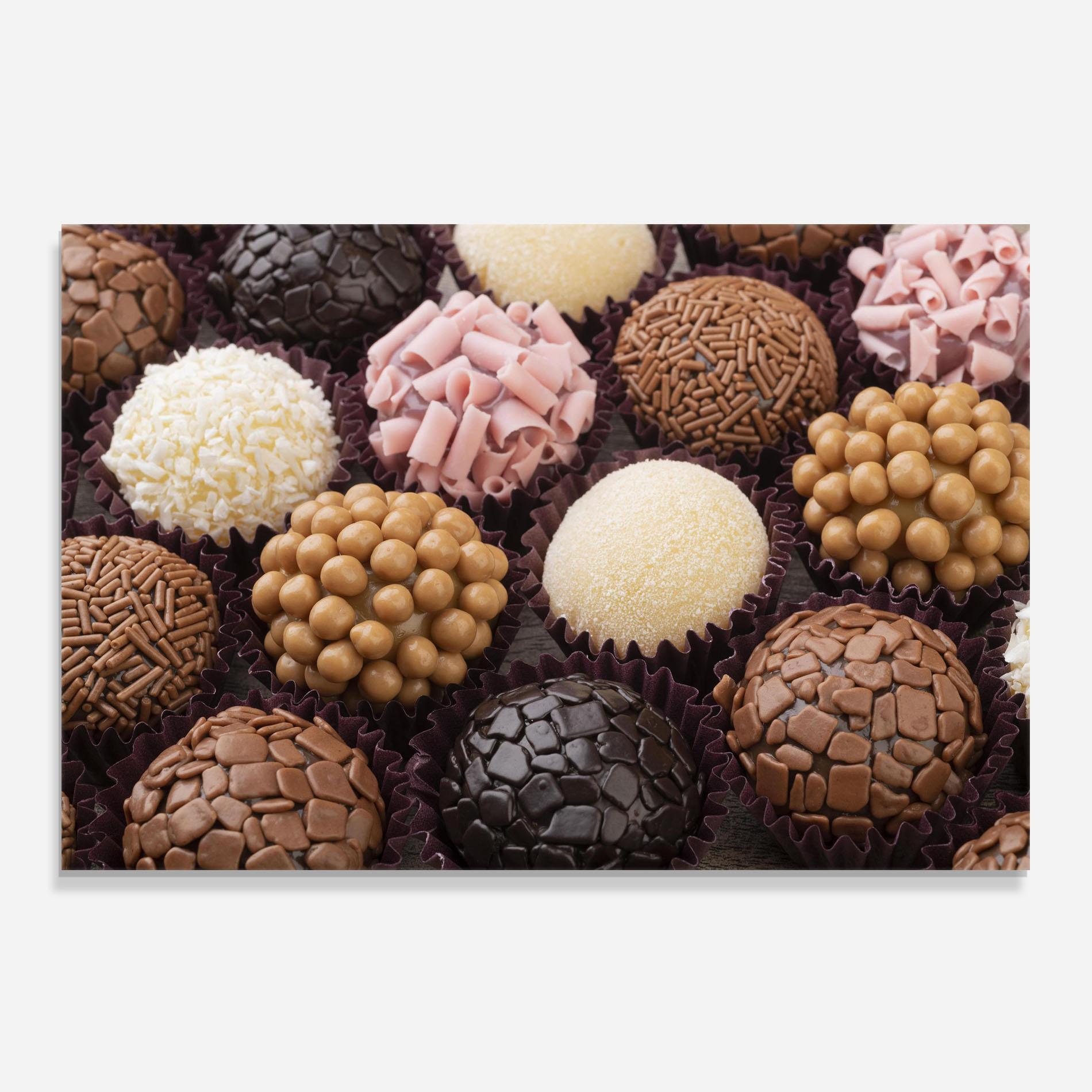 Küchenrückwand Glas Brazilian Brigadeiros mockup 0