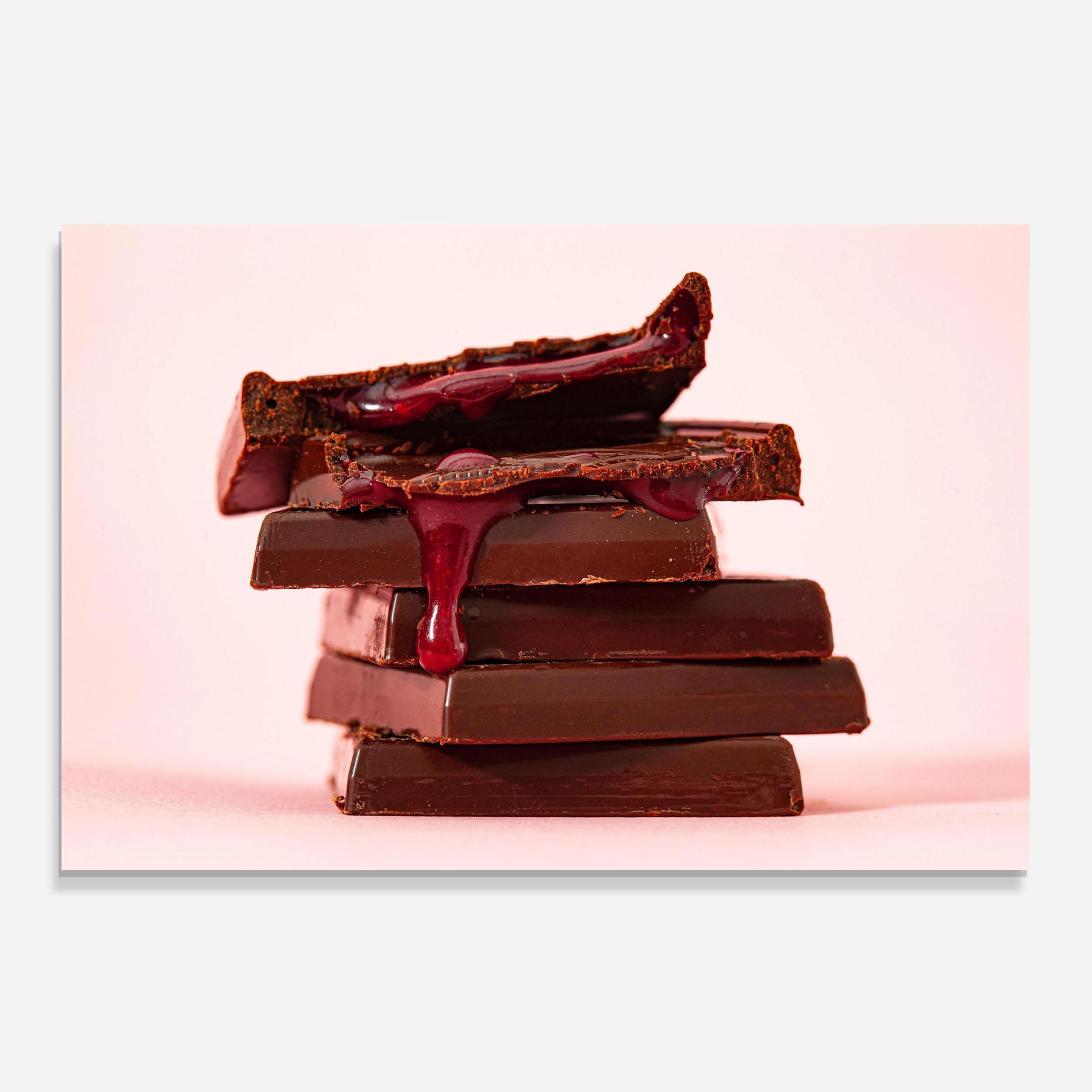 Küchenrückwand Glas Cherru Chocolate mockup 0