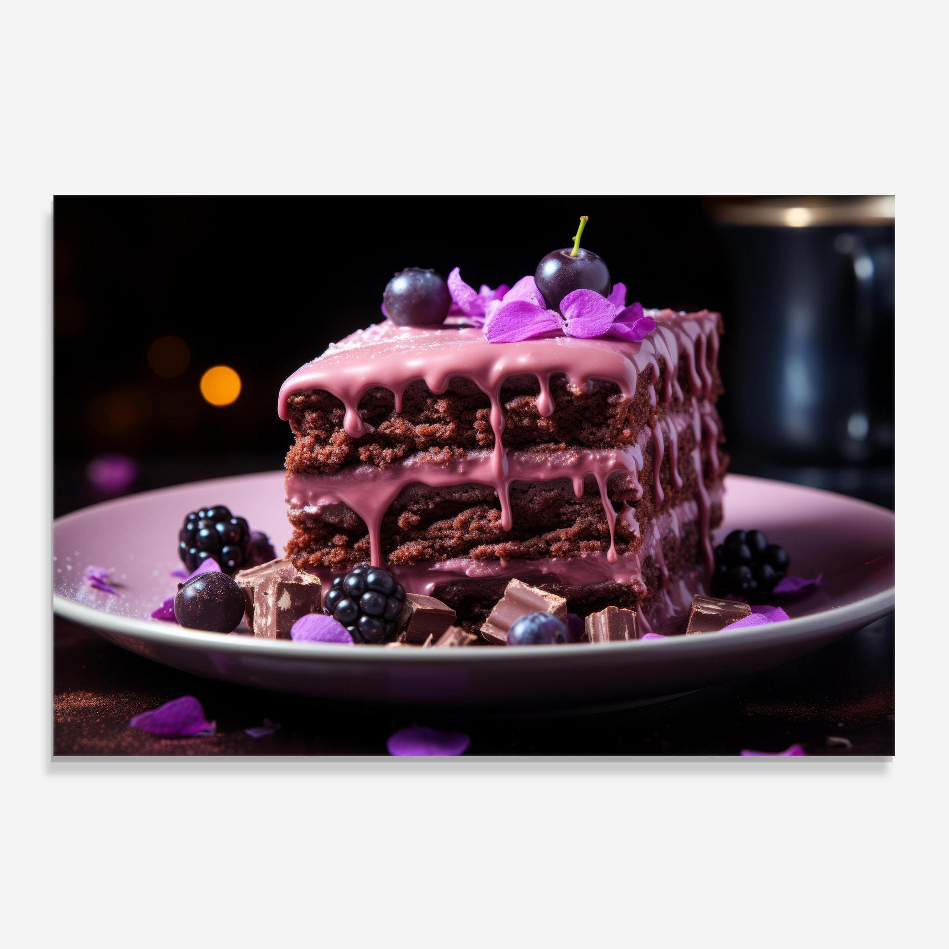 Küchenrückwand Glas Chocolate Berries mockup 0