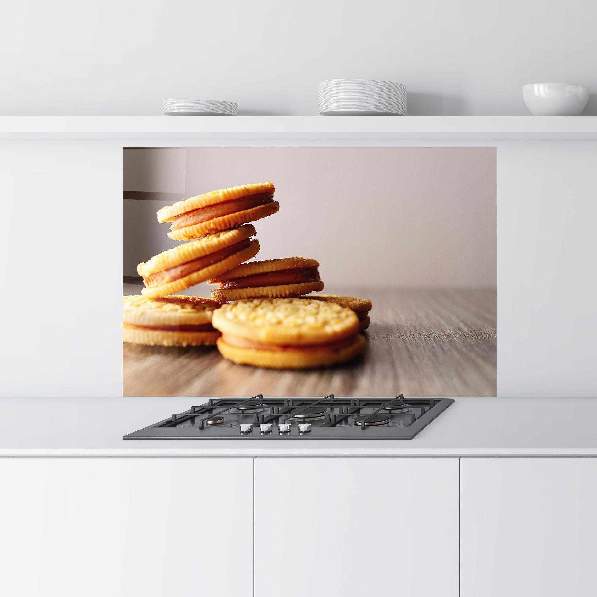 Küchenrückwand Glas Biscuits mockup 9