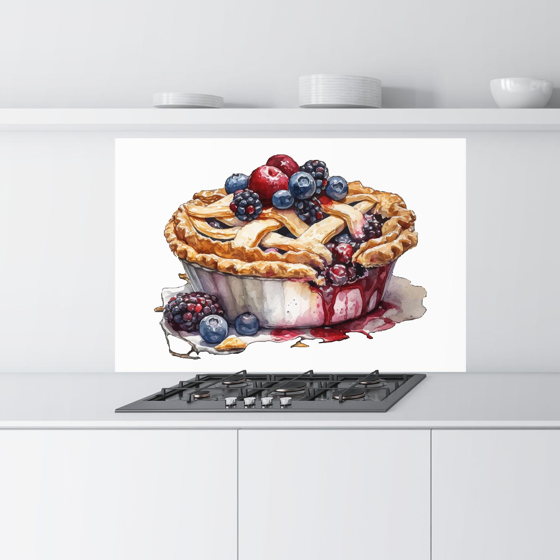 Küchenrückwand Glas Dessert Art mockup 9