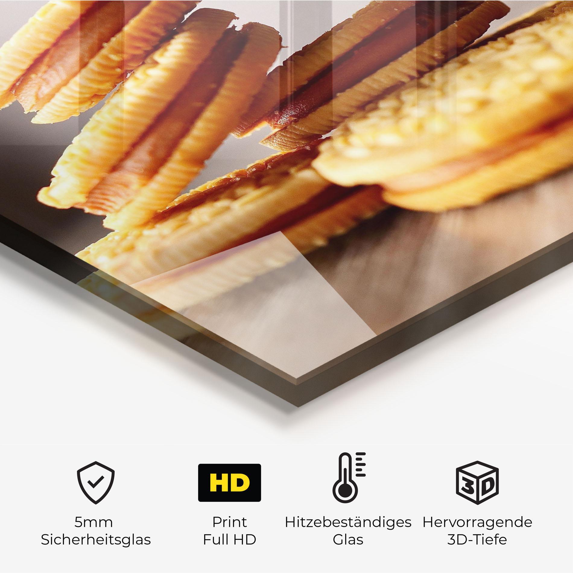 Küchenrückwand Glas Biscuits mockup 2