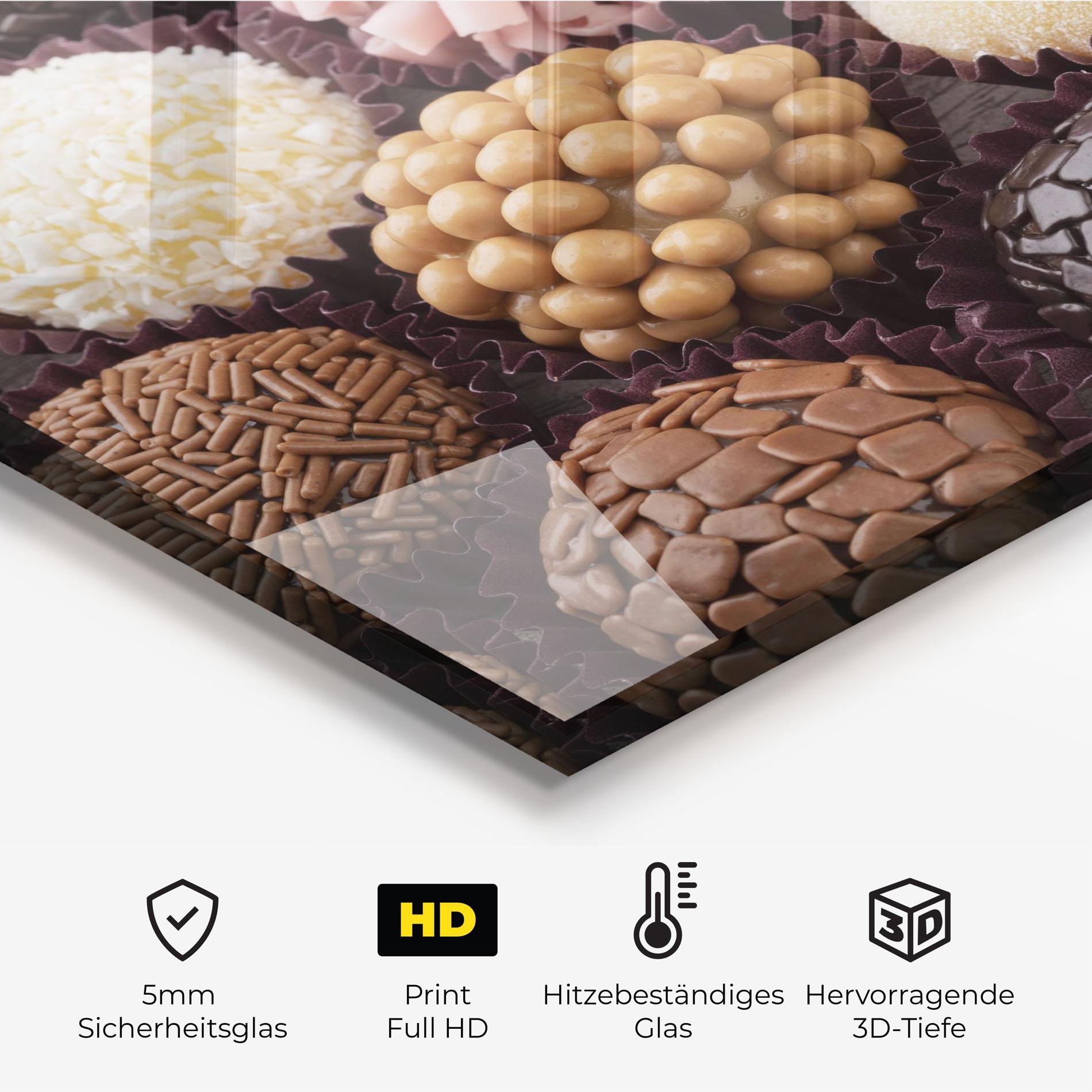 Küchenrückwand Glas Brazilian Brigadeiros mockup 2