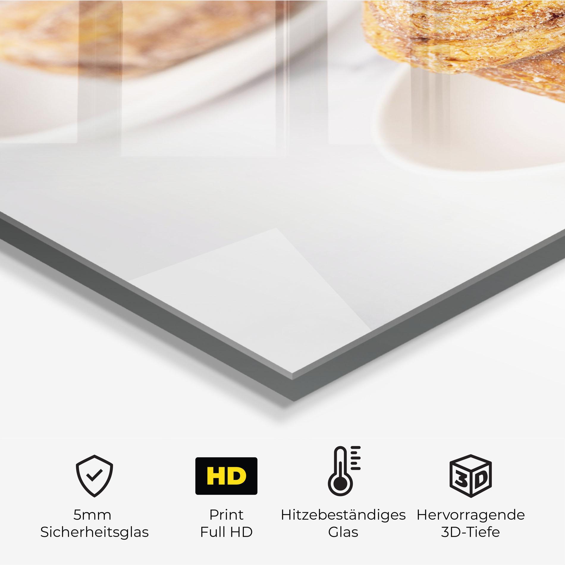 Küchenrückwand Glas Cinnamon Roll mockup 2