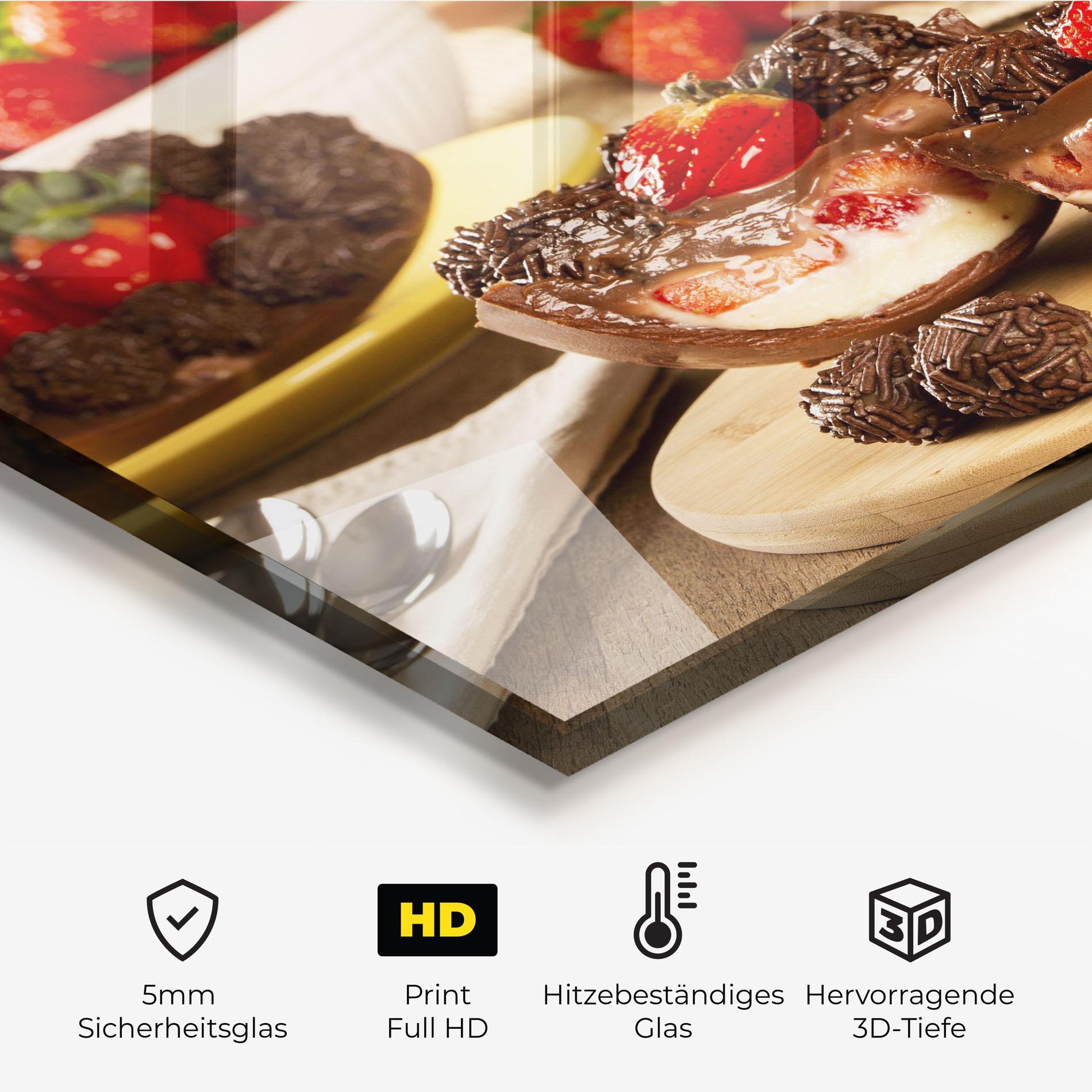 Küchenrückwand Glas Easter Egg Chocolate mockup 2