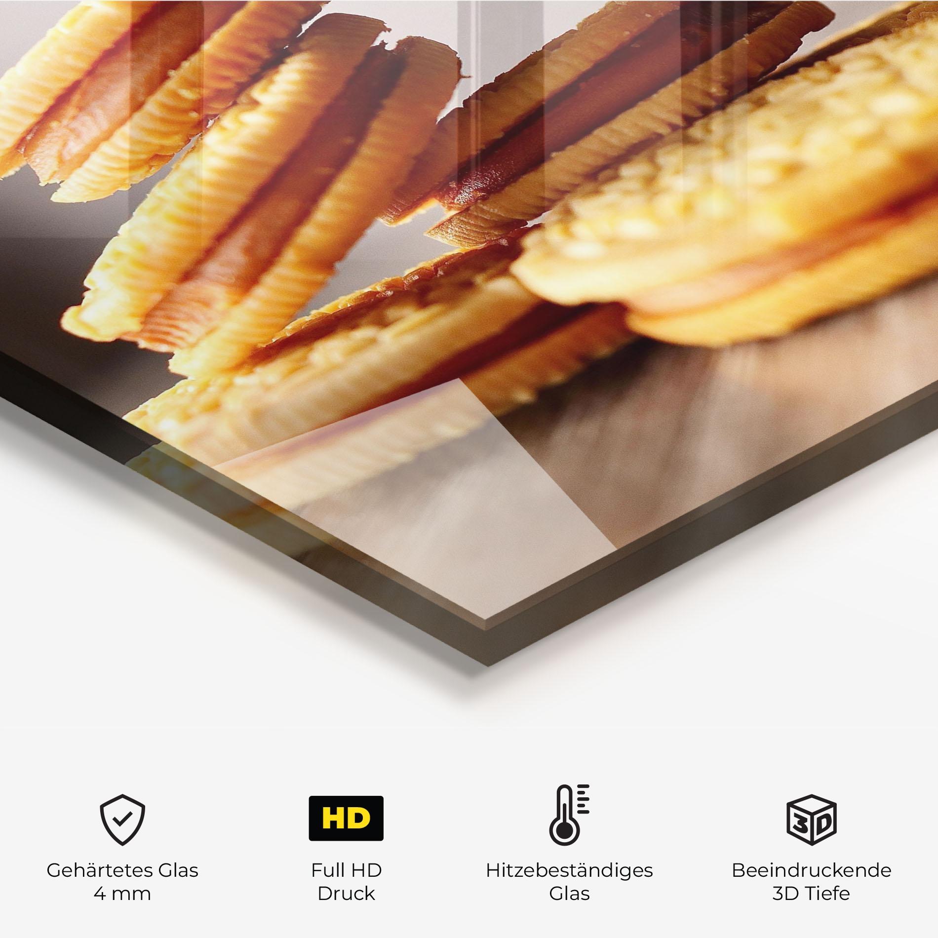 Küchenrückwand Glas Biscuits mockup 2