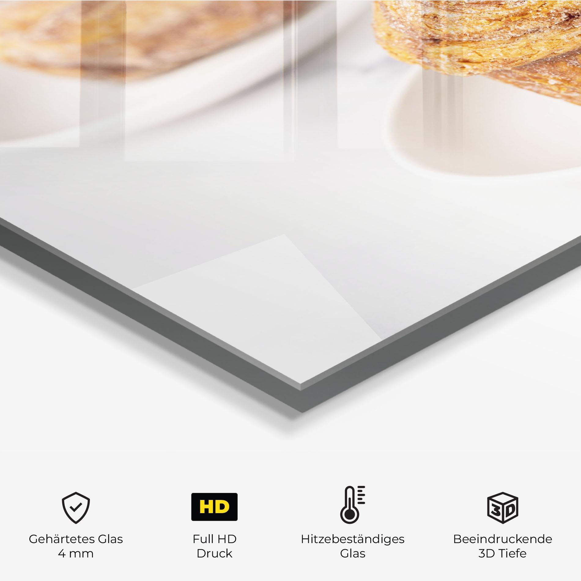 Küchenrückwand Glas Cinnamon Roll mockup 2