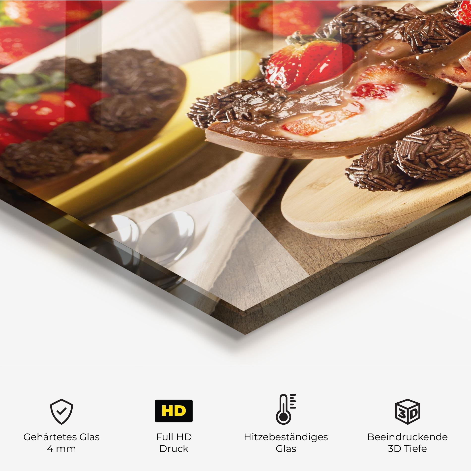 Küchenrückwand Glas Easter Egg Chocolate mockup 2