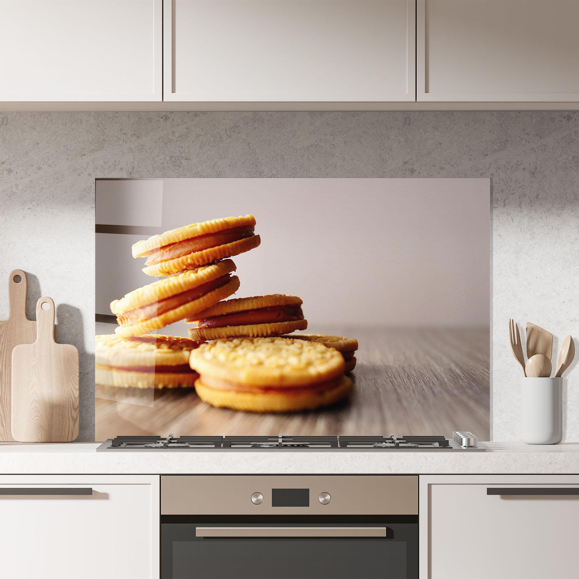 Küchenrückwand Glas Biscuits mockup 7