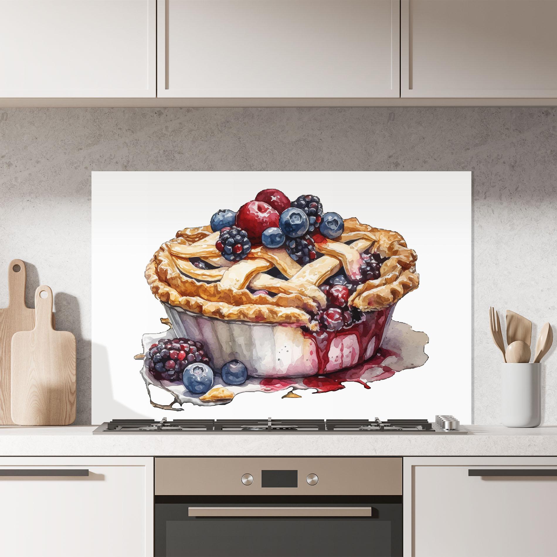 Küchenrückwand Glas Dessert Art mockup 7
