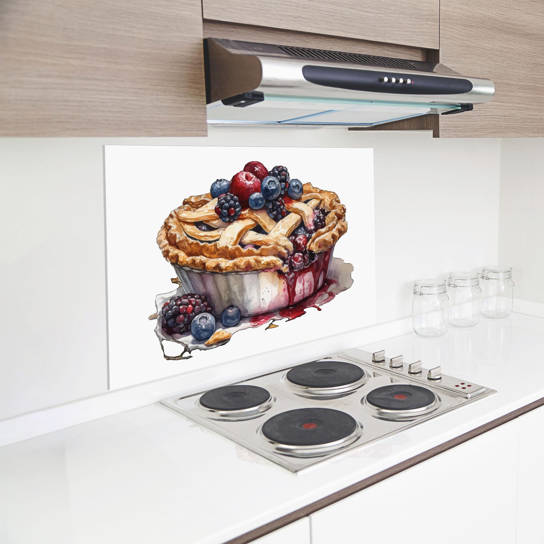 Küchenrückwand Glas Dessert Art mockup 8