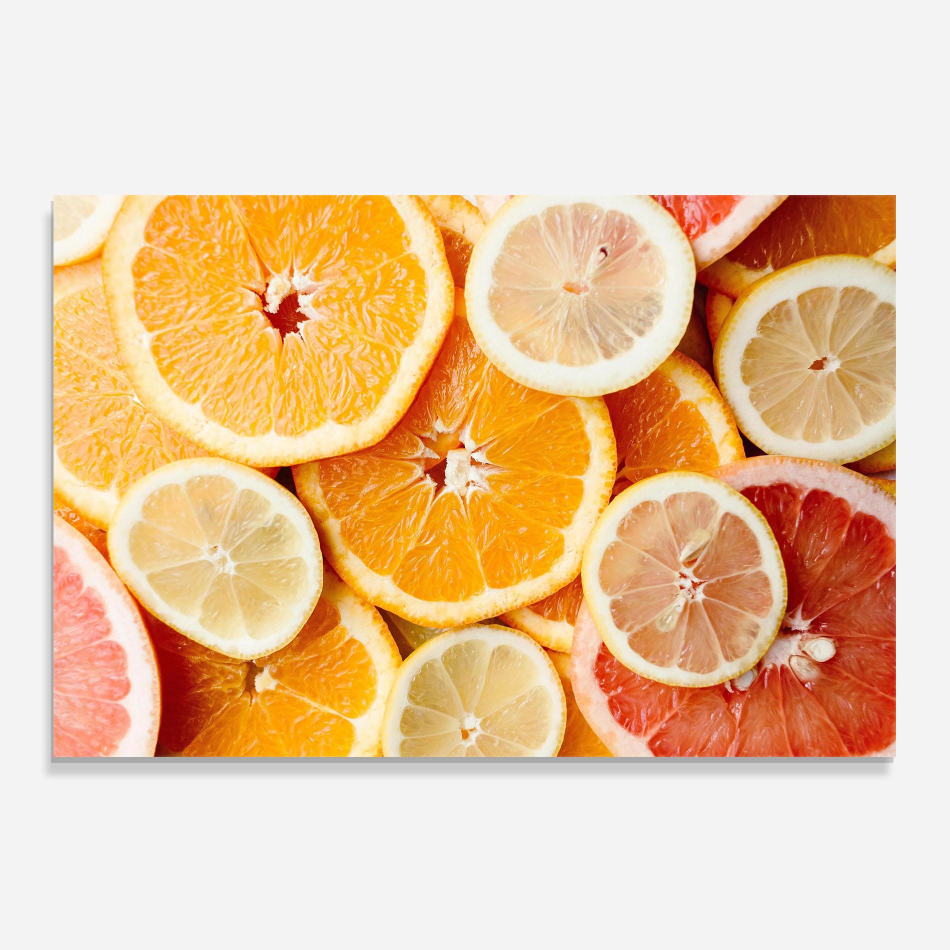 Küchenrückwand Glas Citrus Fruits mockup 0