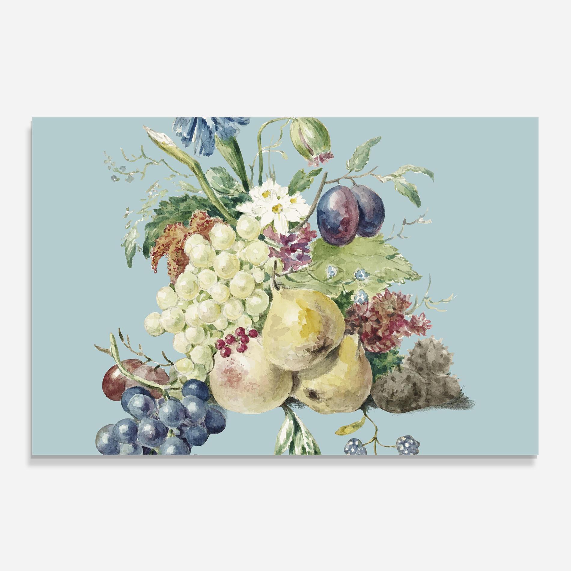 Küchenrückwand Glas Fruit Paintig mockup 0