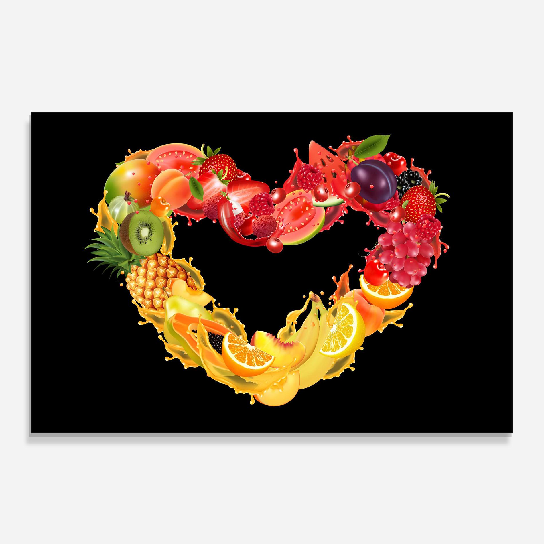 Küchenrückwand Glas Juice Frame mockup 0