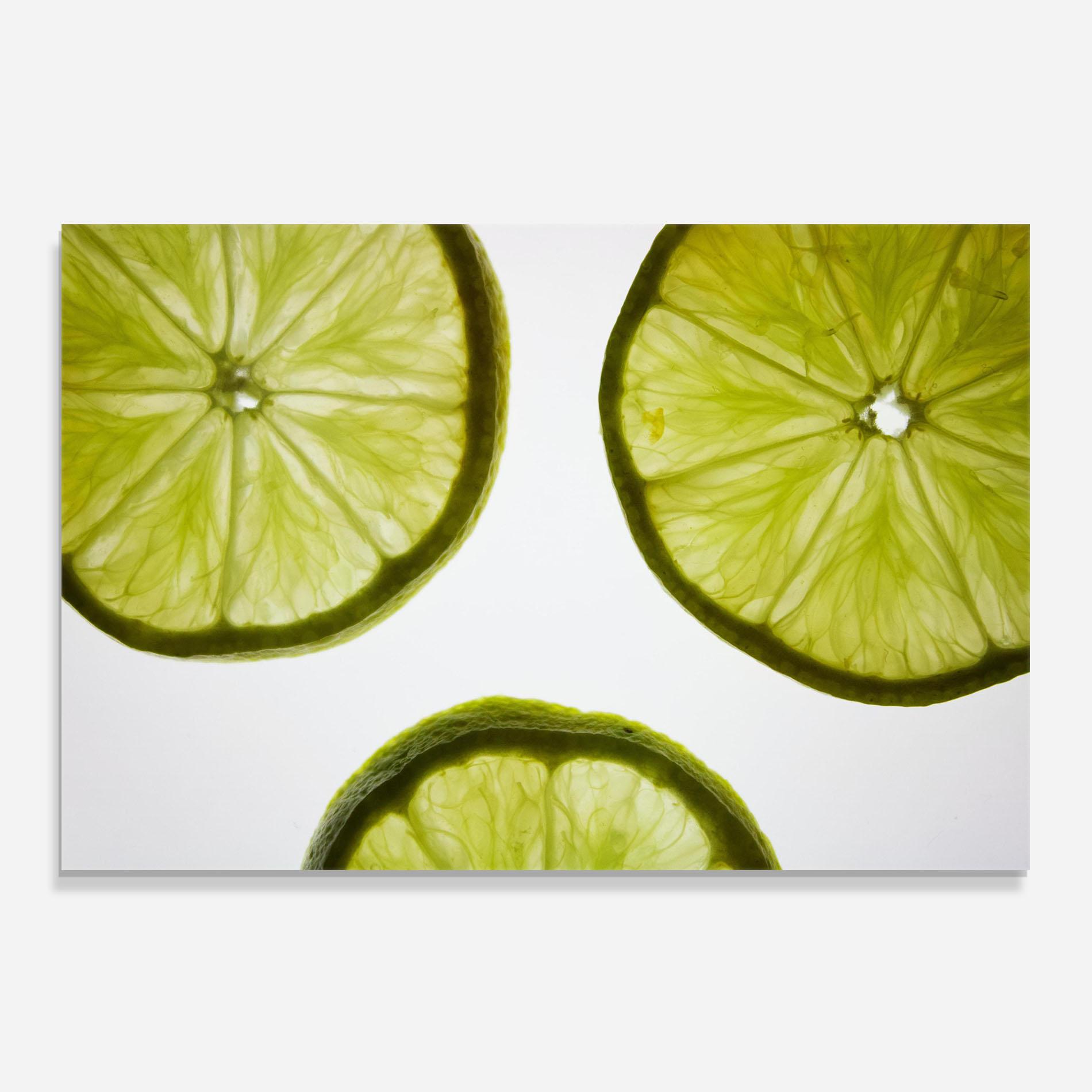 Küchenrückwand Glas Lime Slice mockup 0