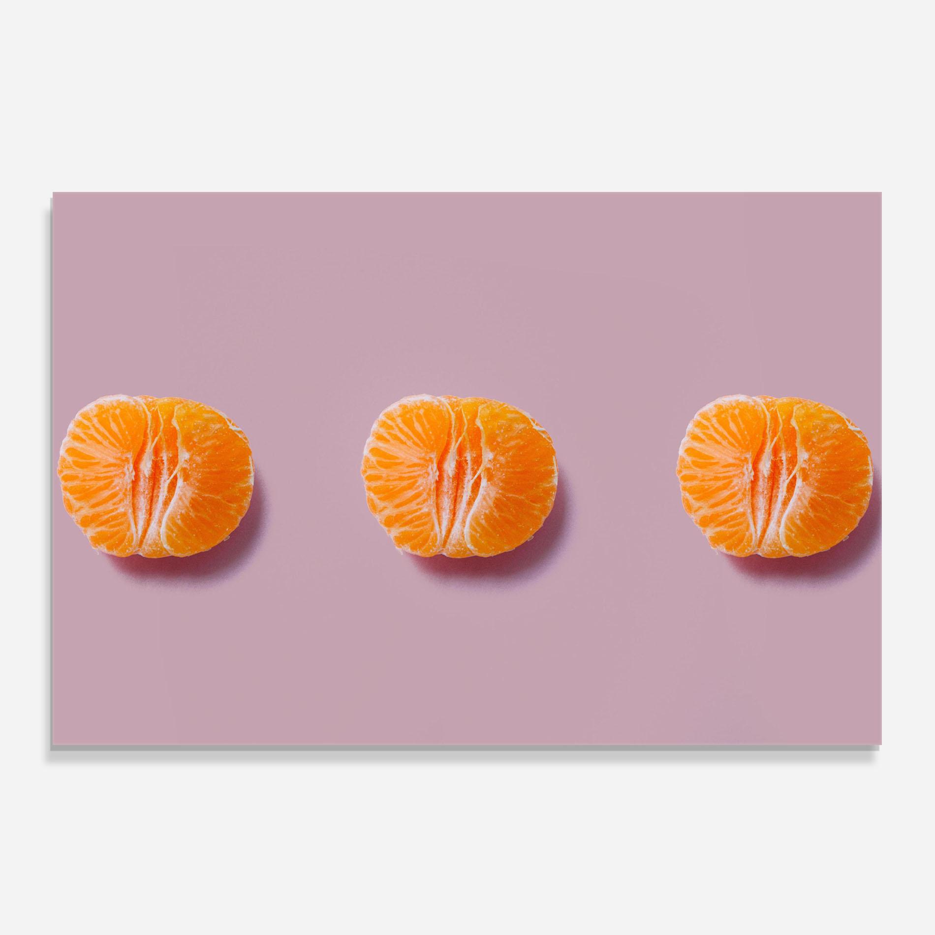 Küchenrückwand Glas Mandarin mockup 0