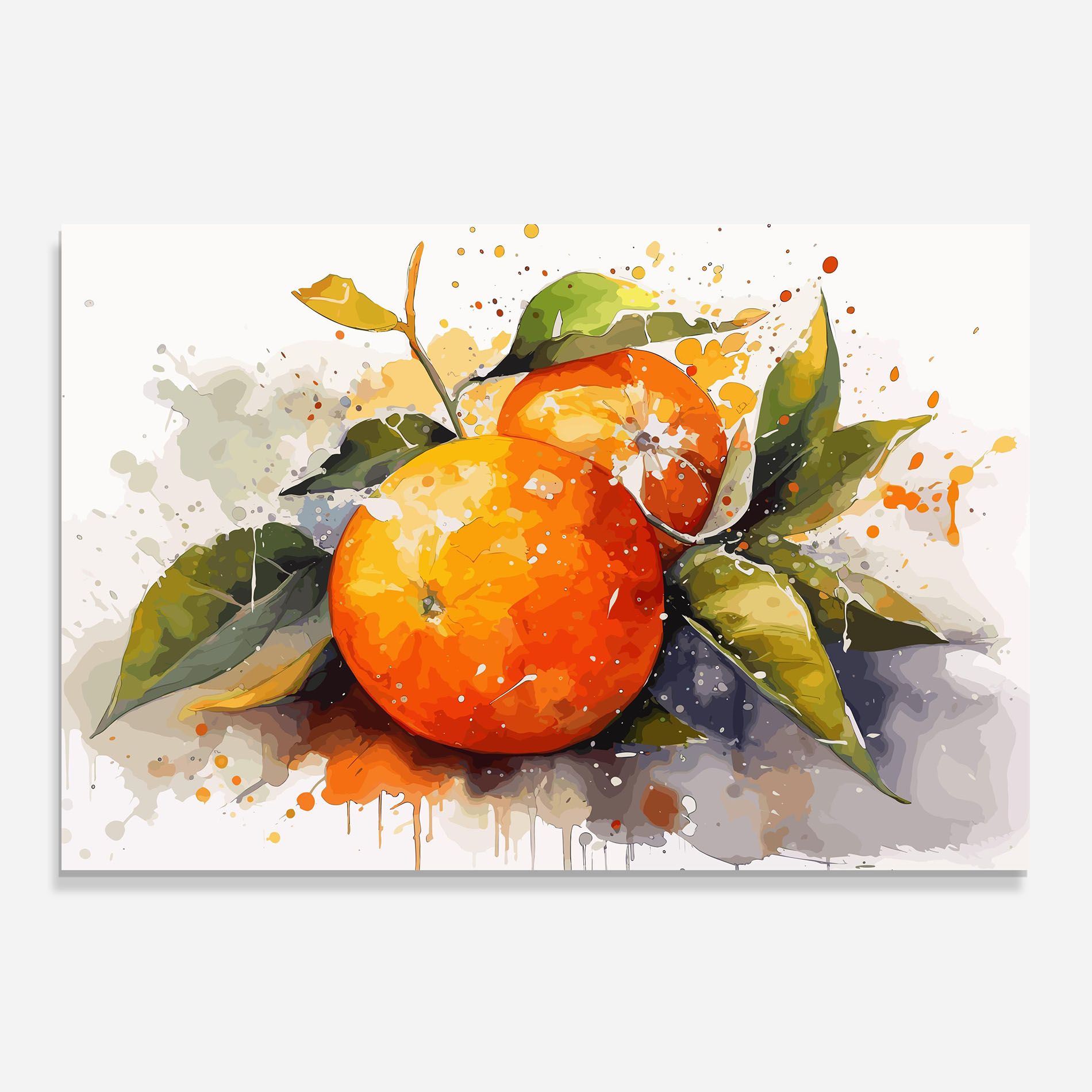 Watercolor Orange mockup 0