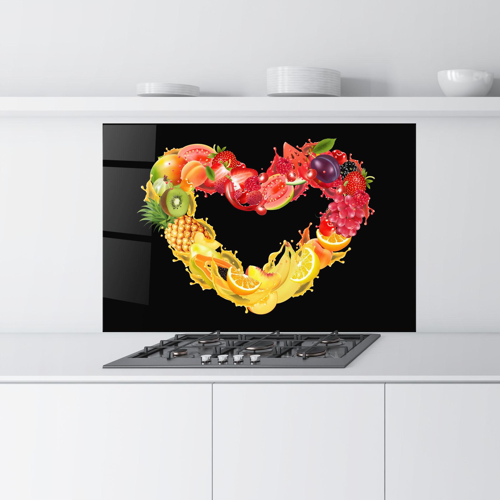 Küchenrückwand Glas Juice Frame mockup 9