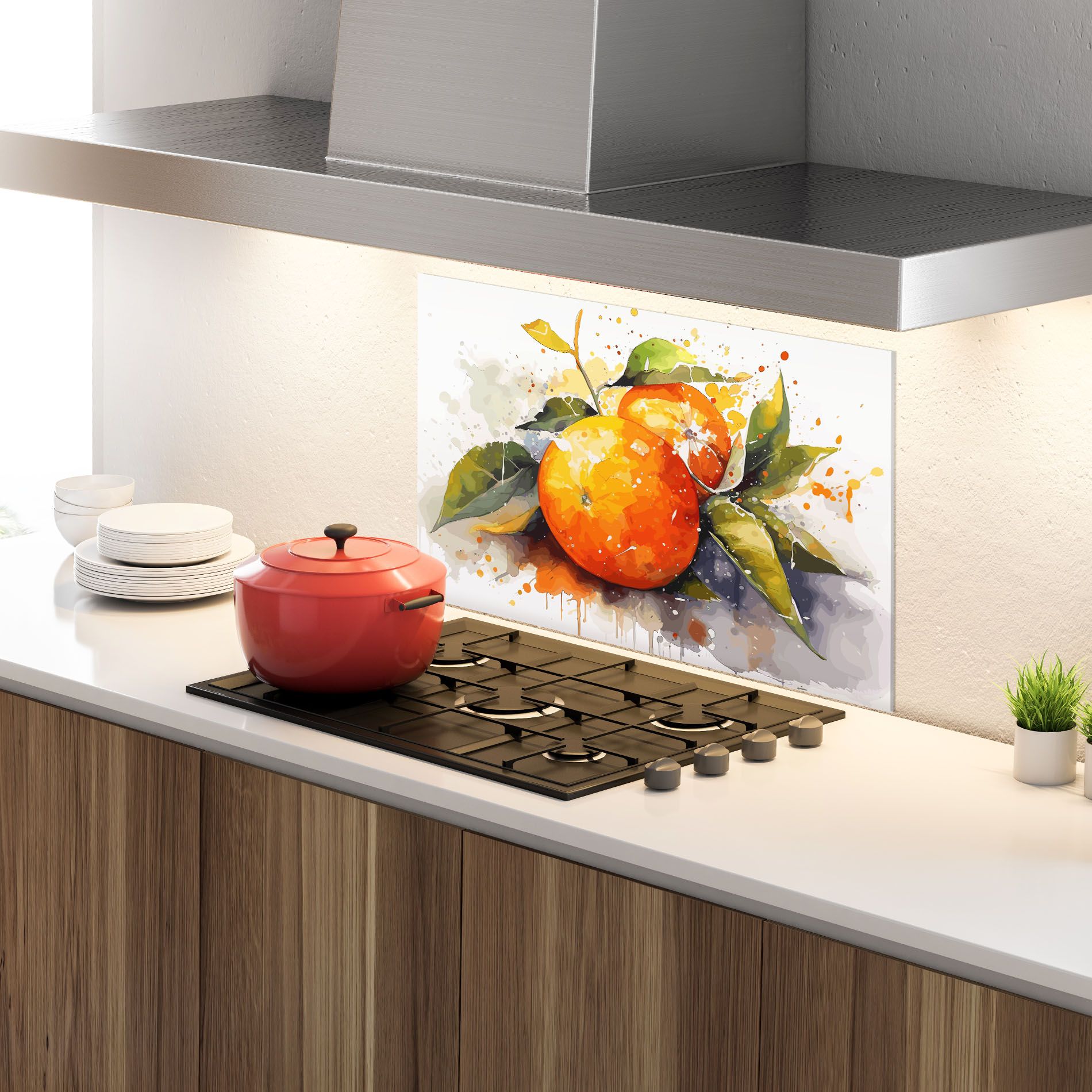 Watercolor Orange mockup 4