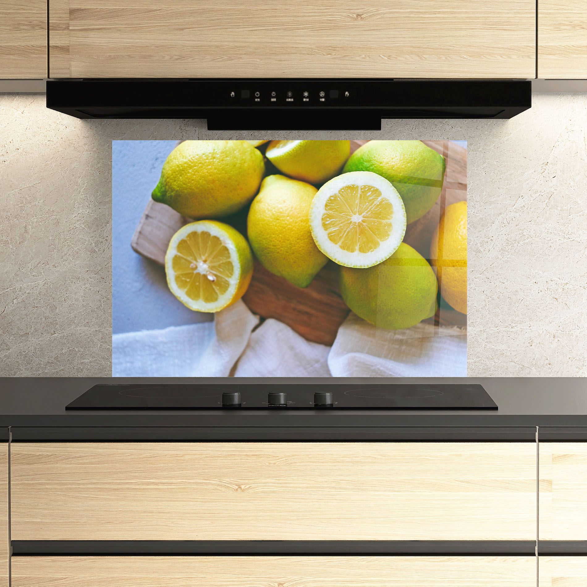 Lemons On Table mockup 3