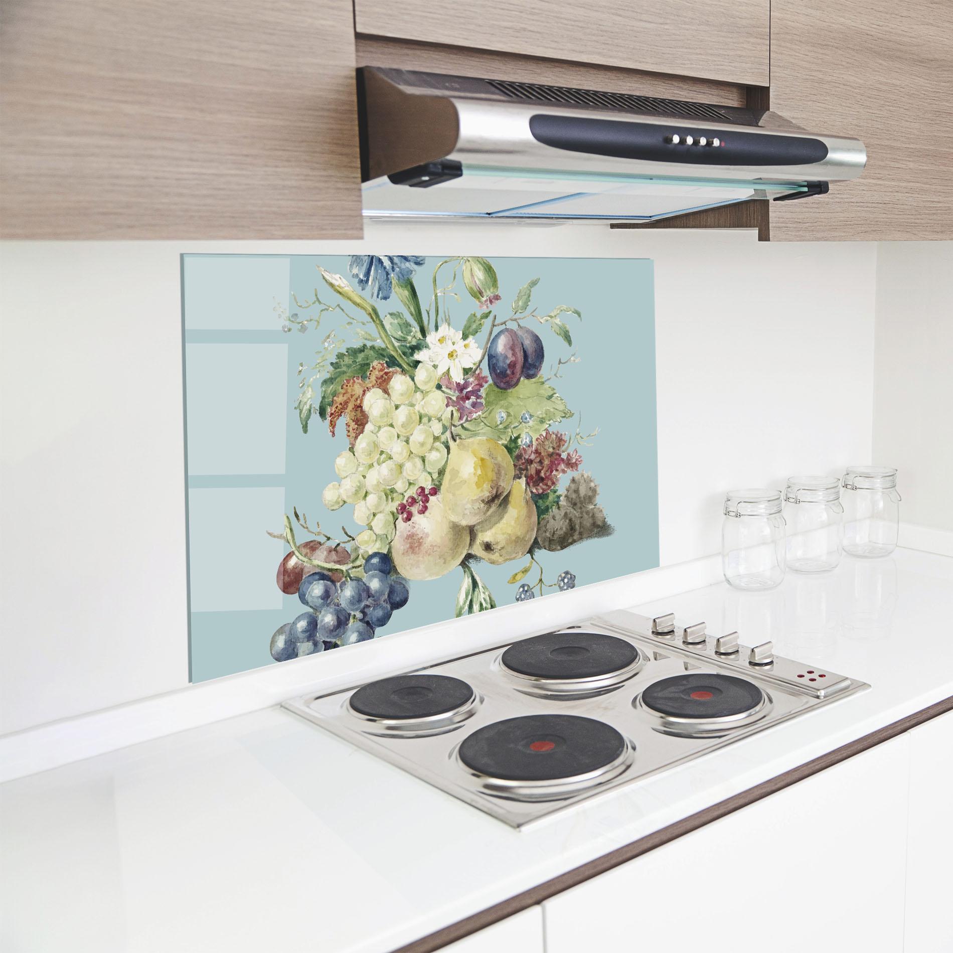 Küchenrückwand Glas Fruit Paintig mockup 8