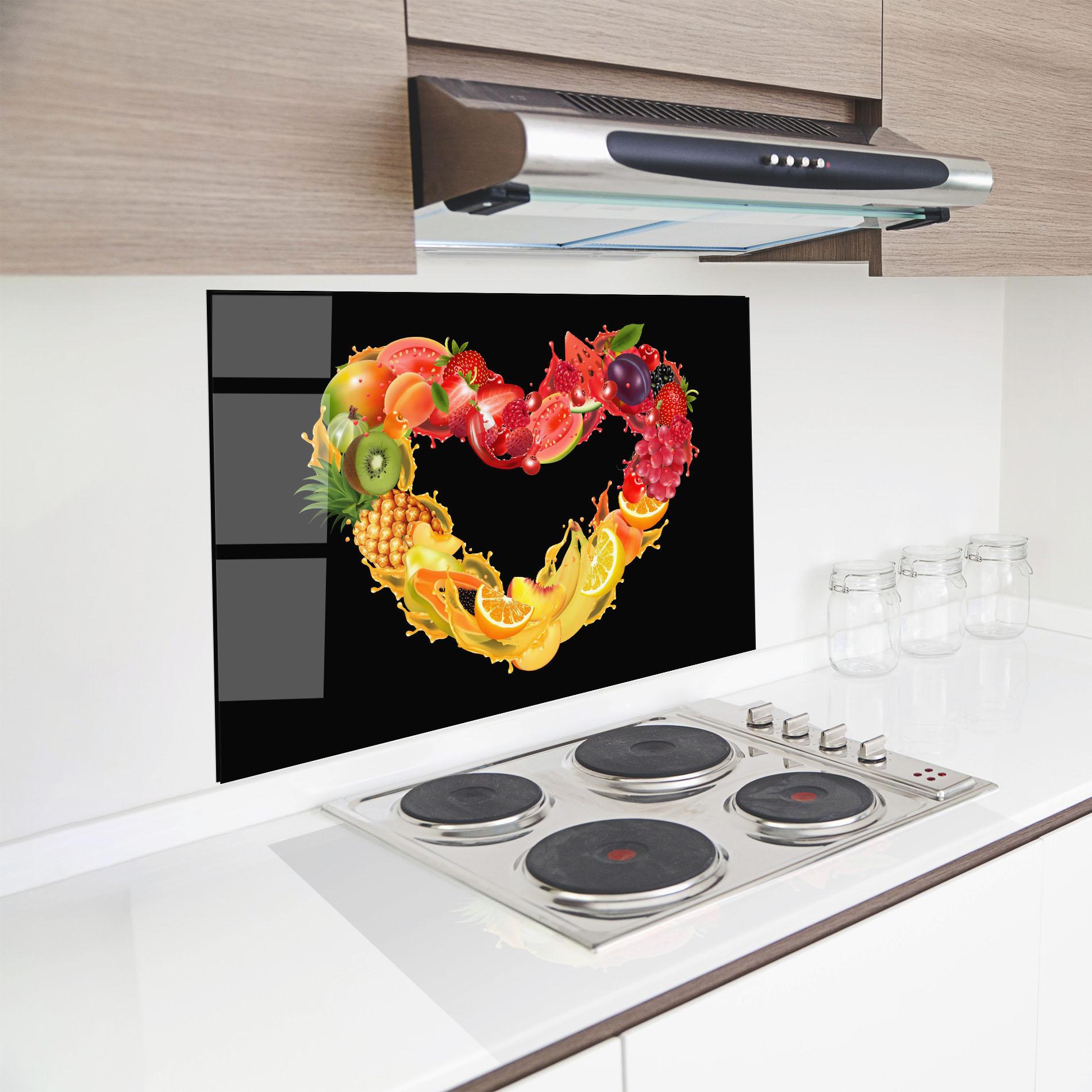 Küchenrückwand Glas Juice Frame mockup 8