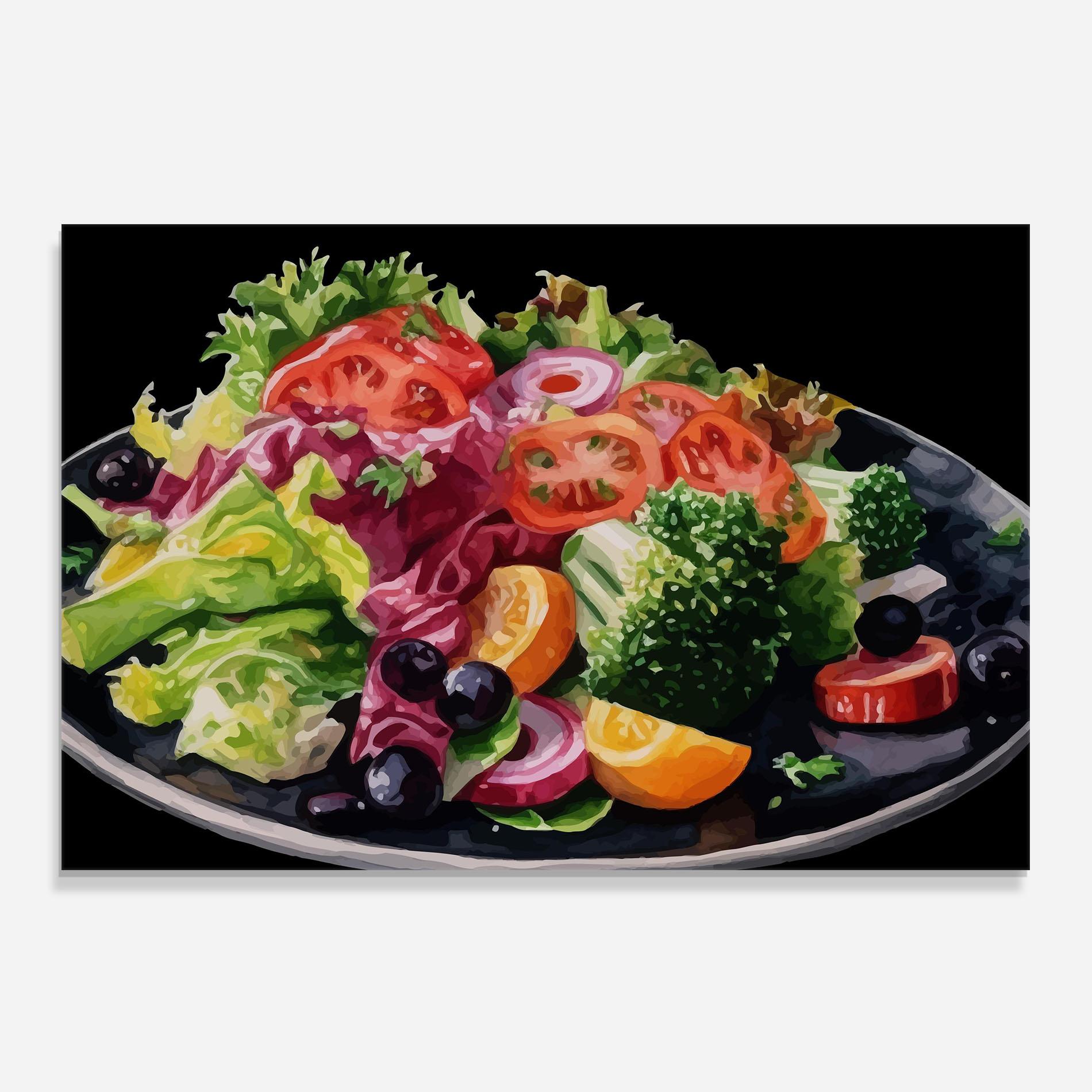 Küchenrückwand Glas Healthy Tomato Food mockup 0