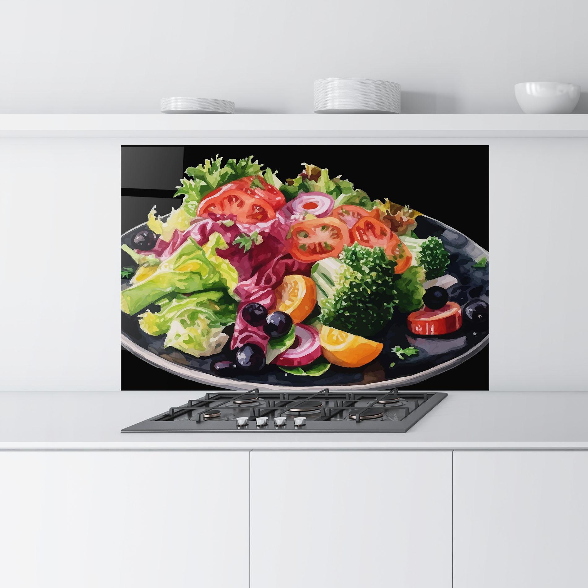 Küchenrückwand Glas Healthy Tomato Food mockup 9