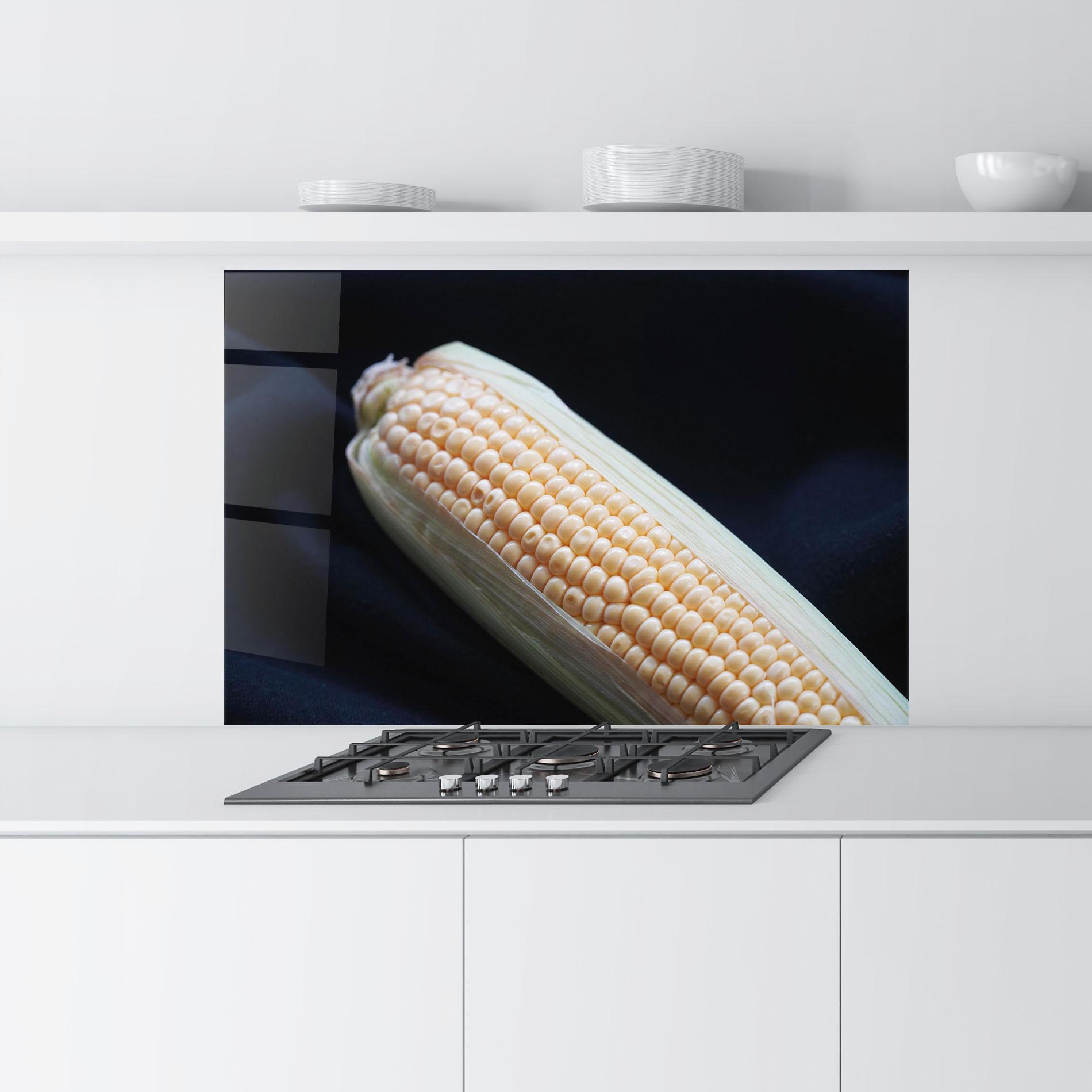 Küchenrückwand Glas Maize mockup 9