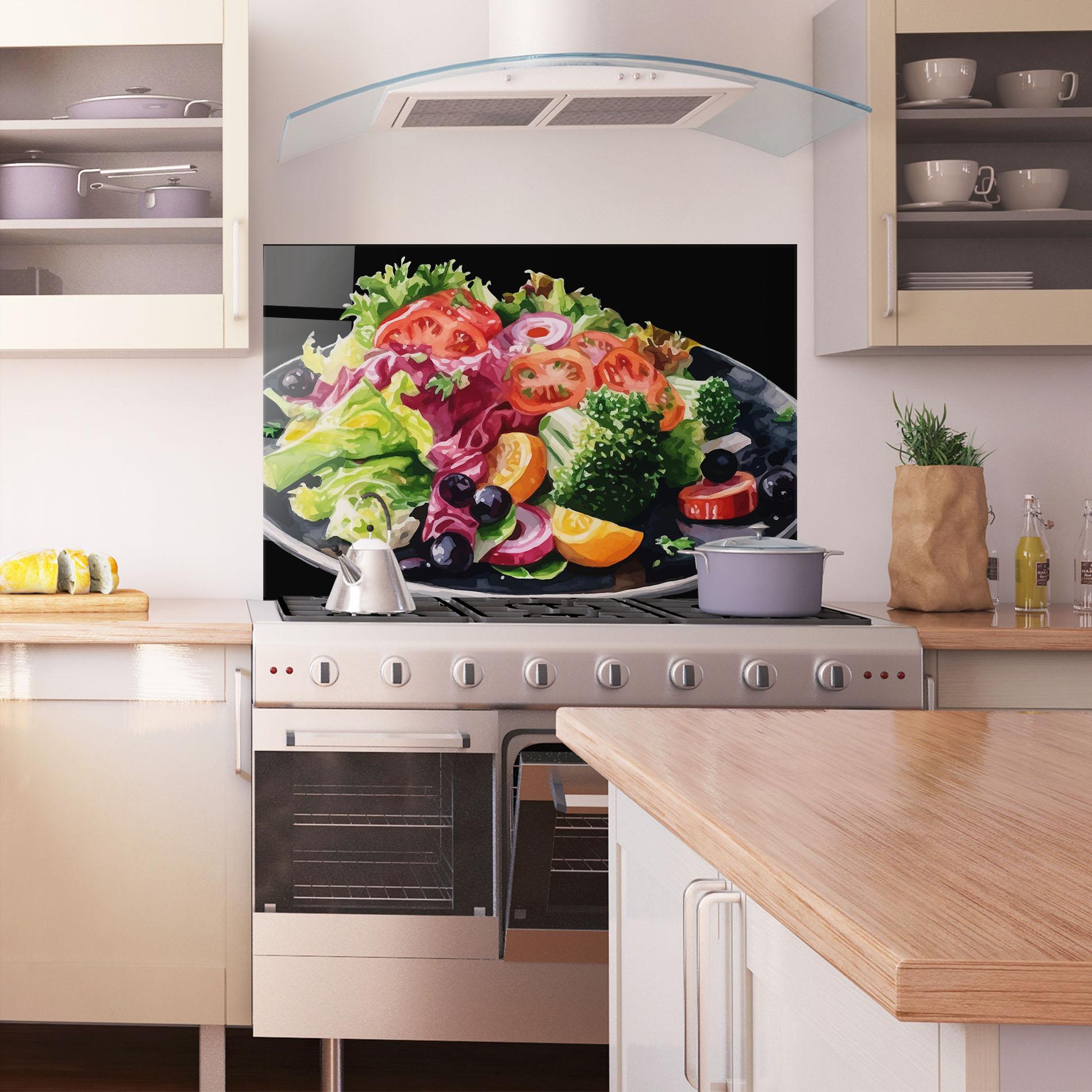 Küchenrückwand Glas Healthy Tomato Food mockup 1