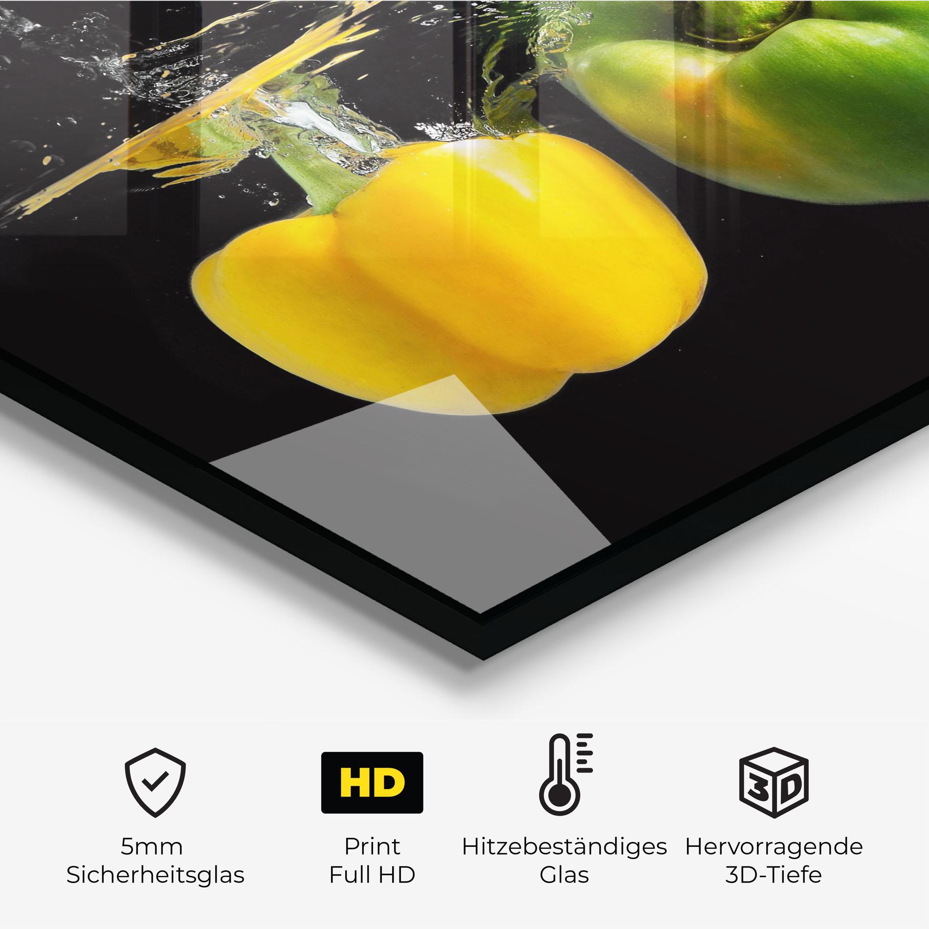 Küchenrückwand Glas Bellpepper Nice Splash mockup 2
