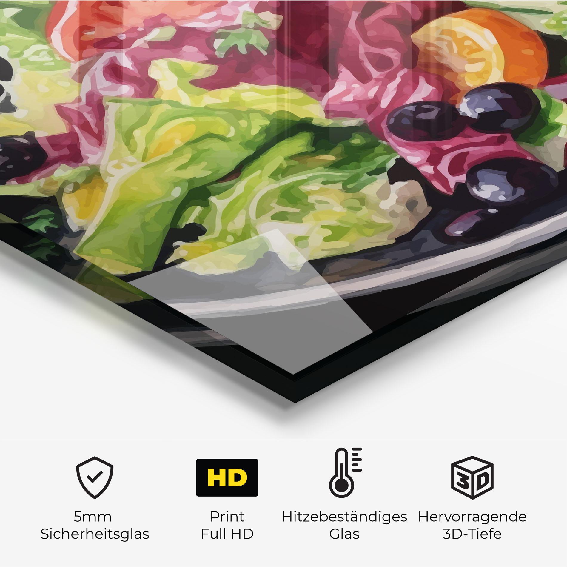 Küchenrückwand Glas Healthy Tomato Food mockup 2