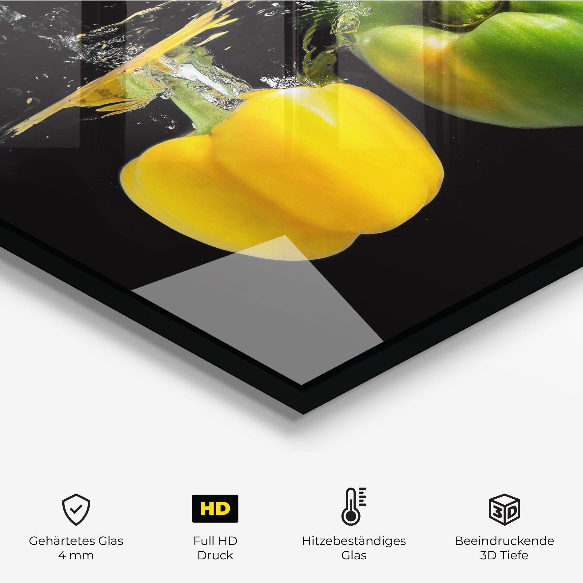 Küchenrückwand Glas Bellpepper Nice Splash mockup 2
