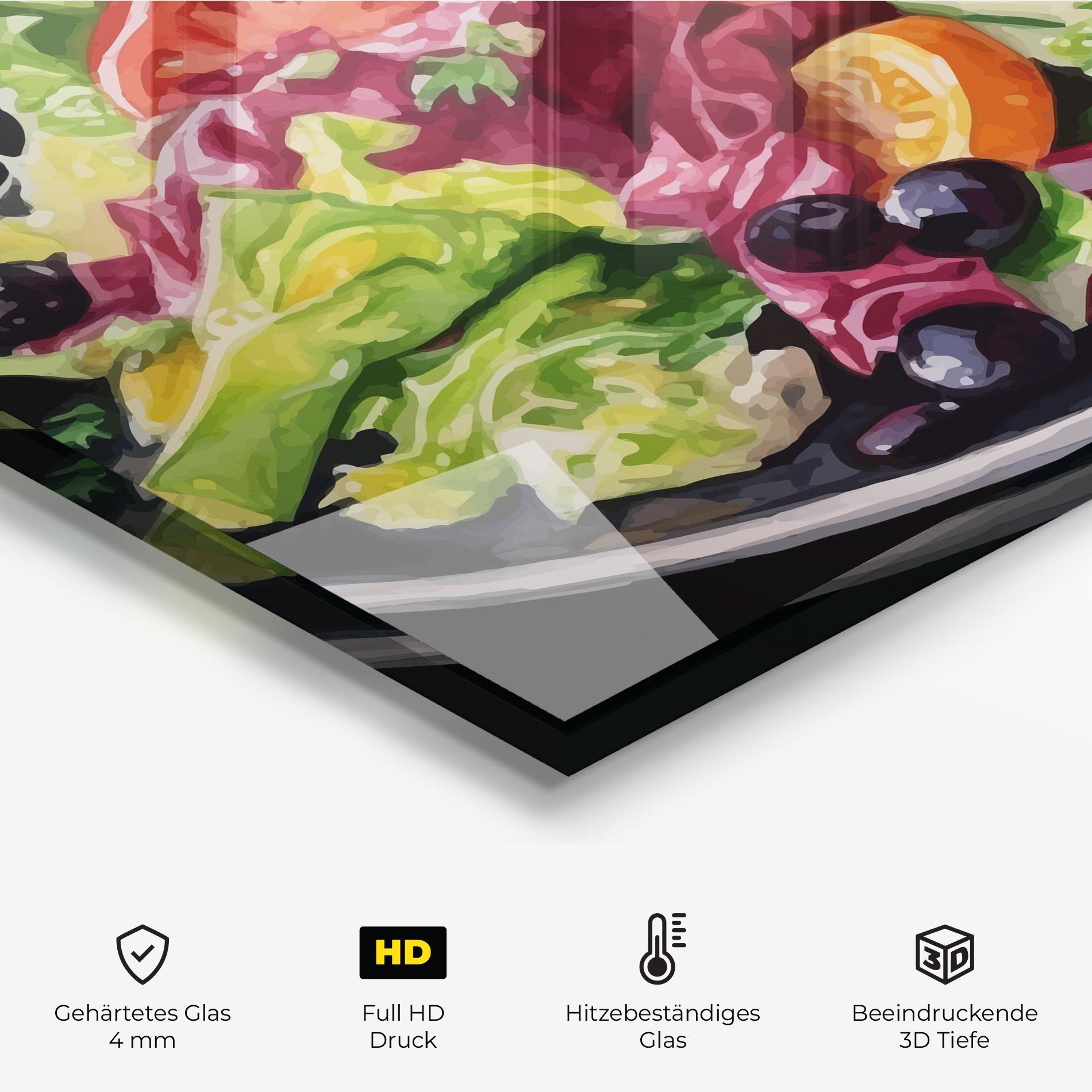 Küchenrückwand Glas Healthy Tomato Food mockup 2