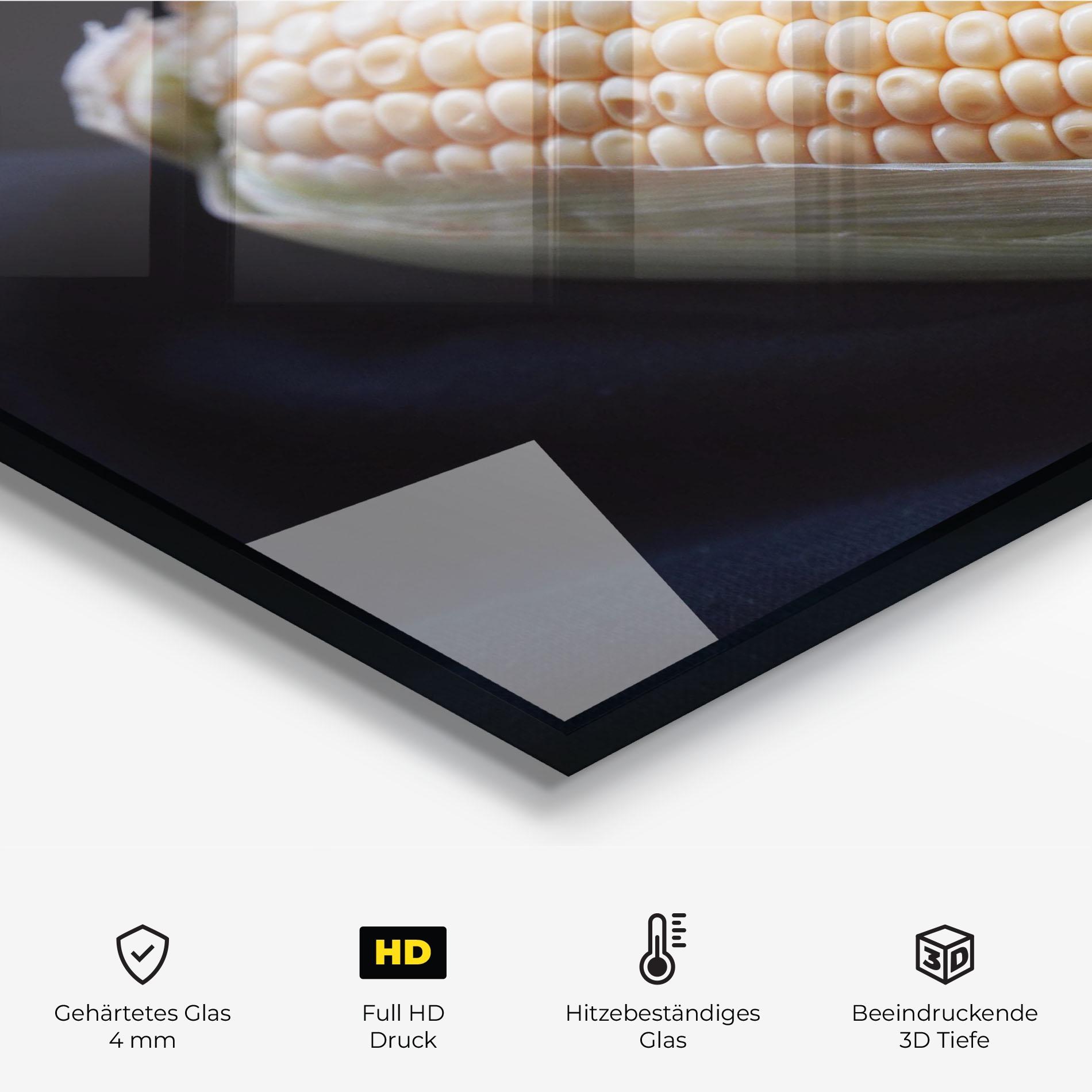 Küchenrückwand Glas Maize mockup 2