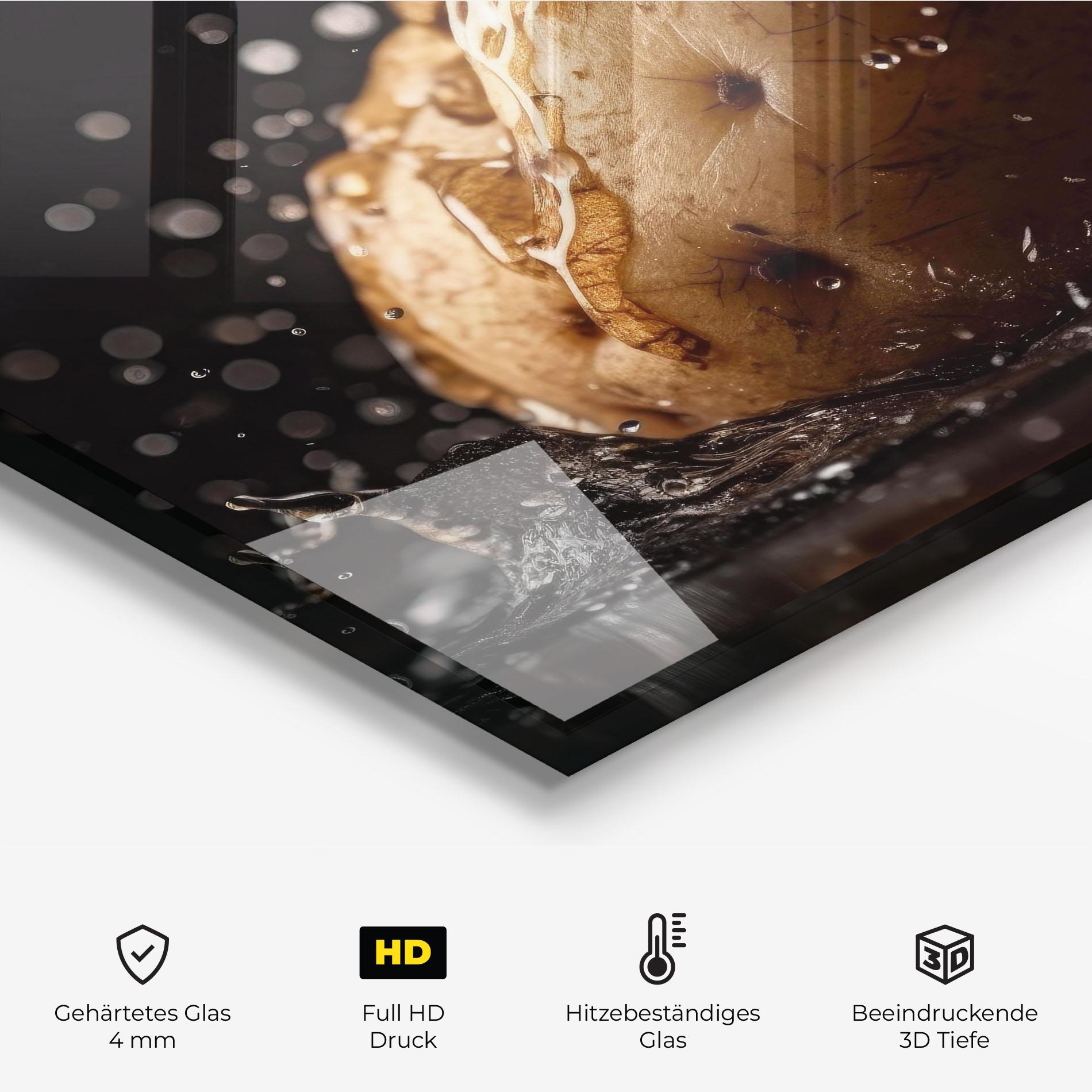 Küchenrückwand Glas Potato Splash mockup 2