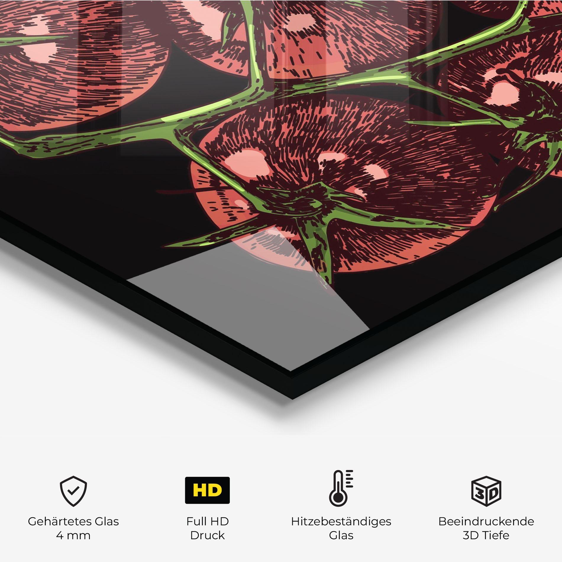 Küchenrückwand Glas Red Pastel Tomato mockup 2