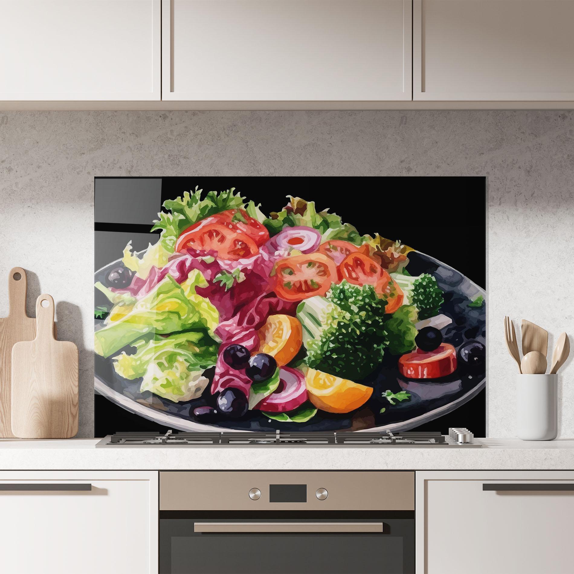 Küchenrückwand Glas Healthy Tomato Food mockup 7