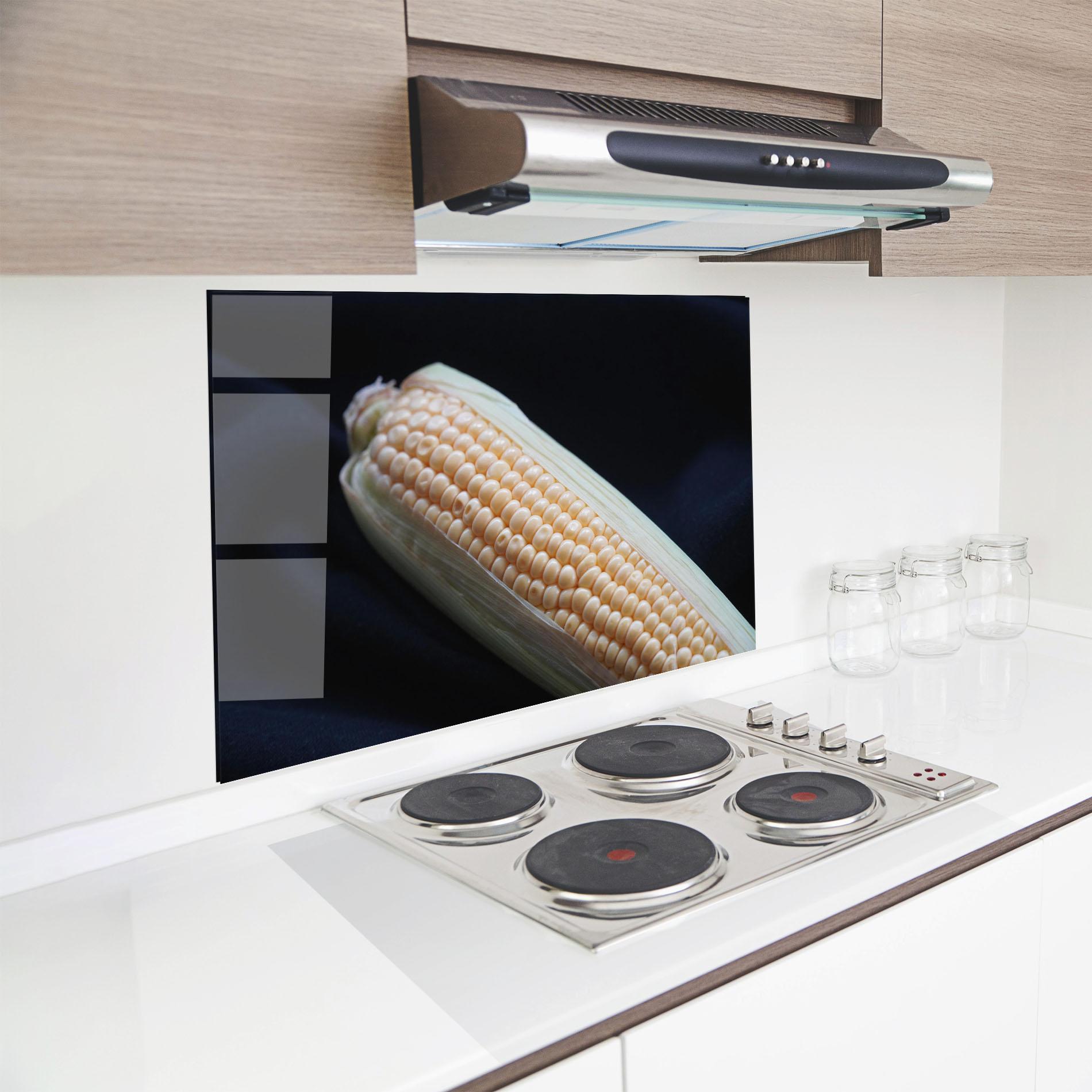 Küchenrückwand Glas Maize mockup 8