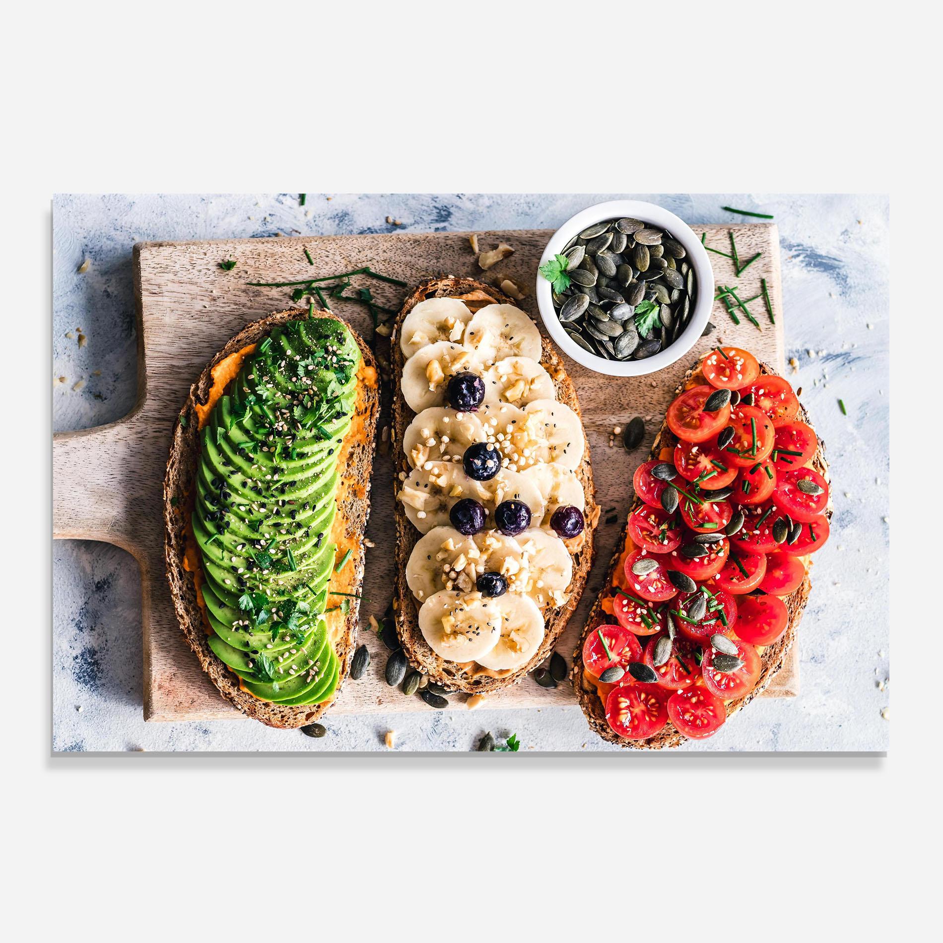 Küchenrückwand Glas Breakfast mockup 0