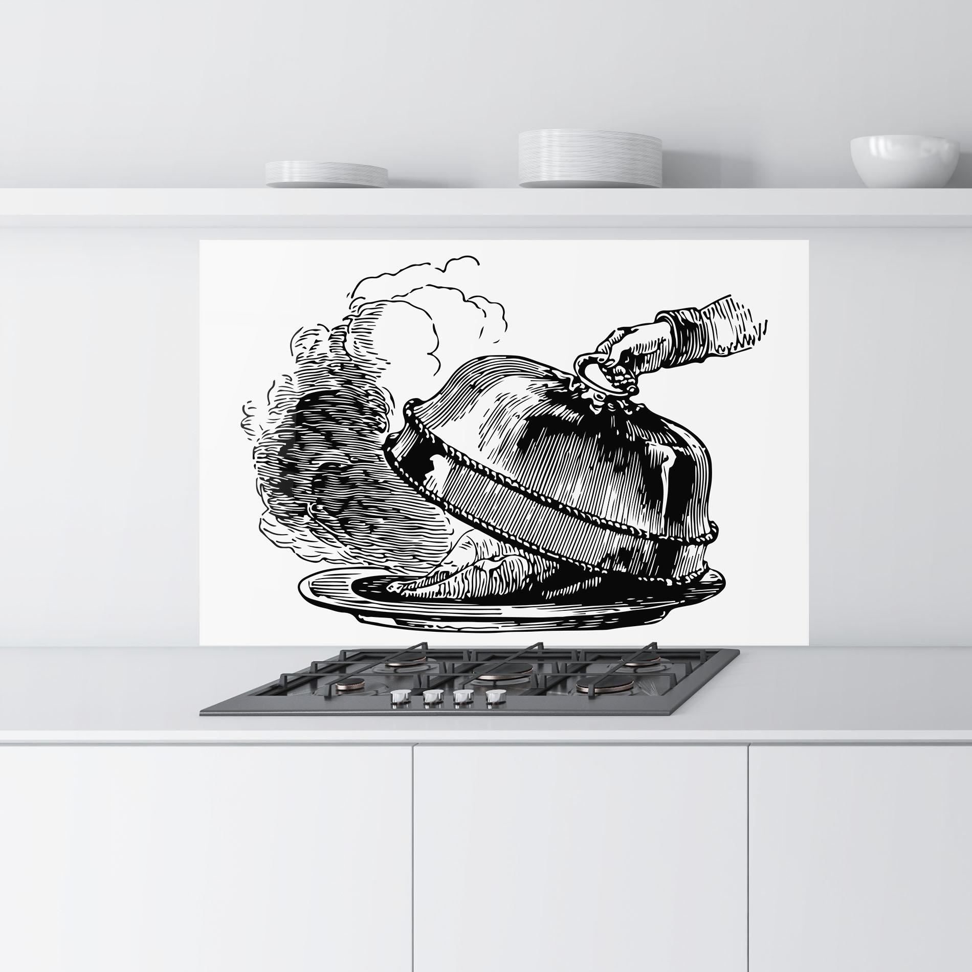 Küchenrückwand Glas Hot Food mockup 9