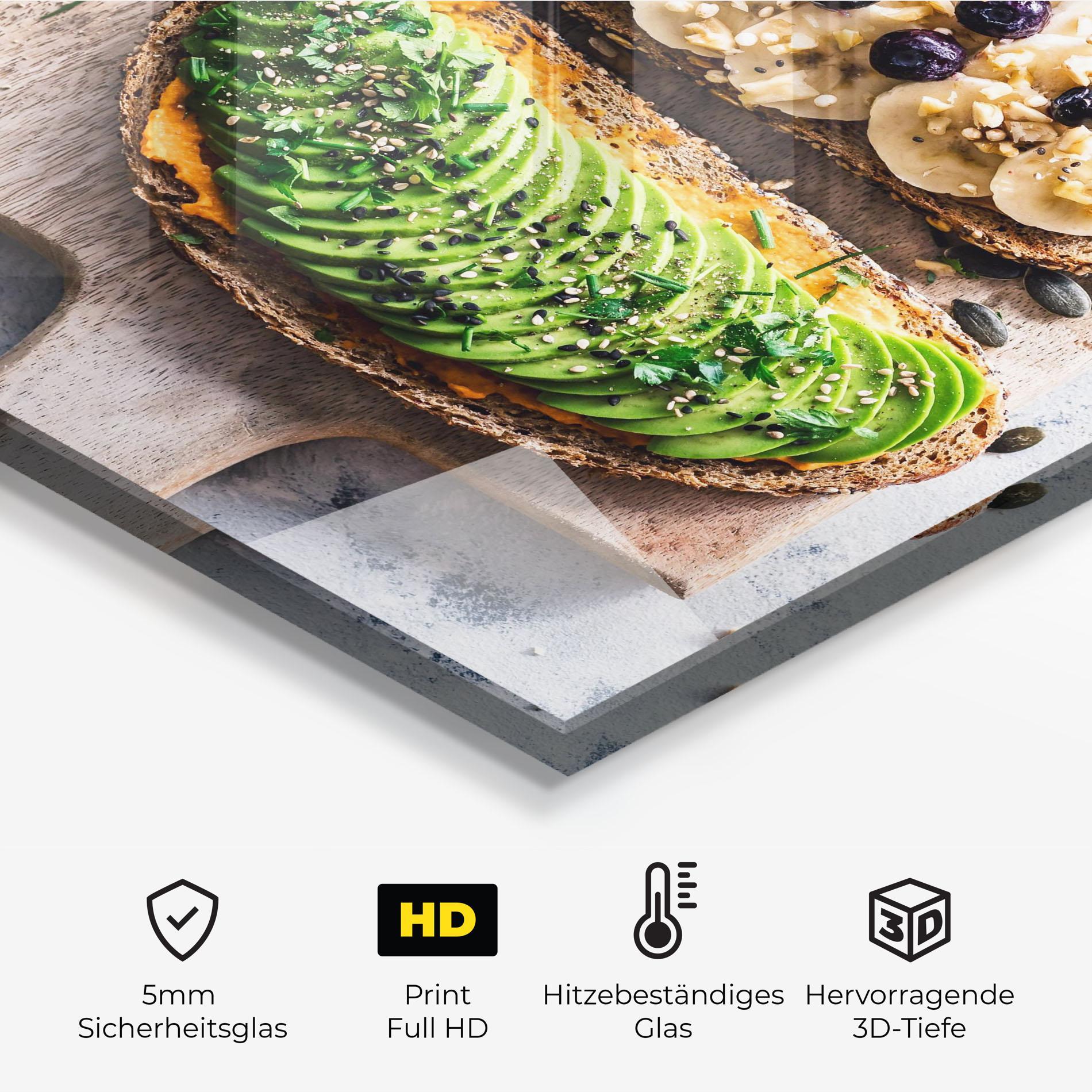 Küchenrückwand Glas Breakfast mockup 2