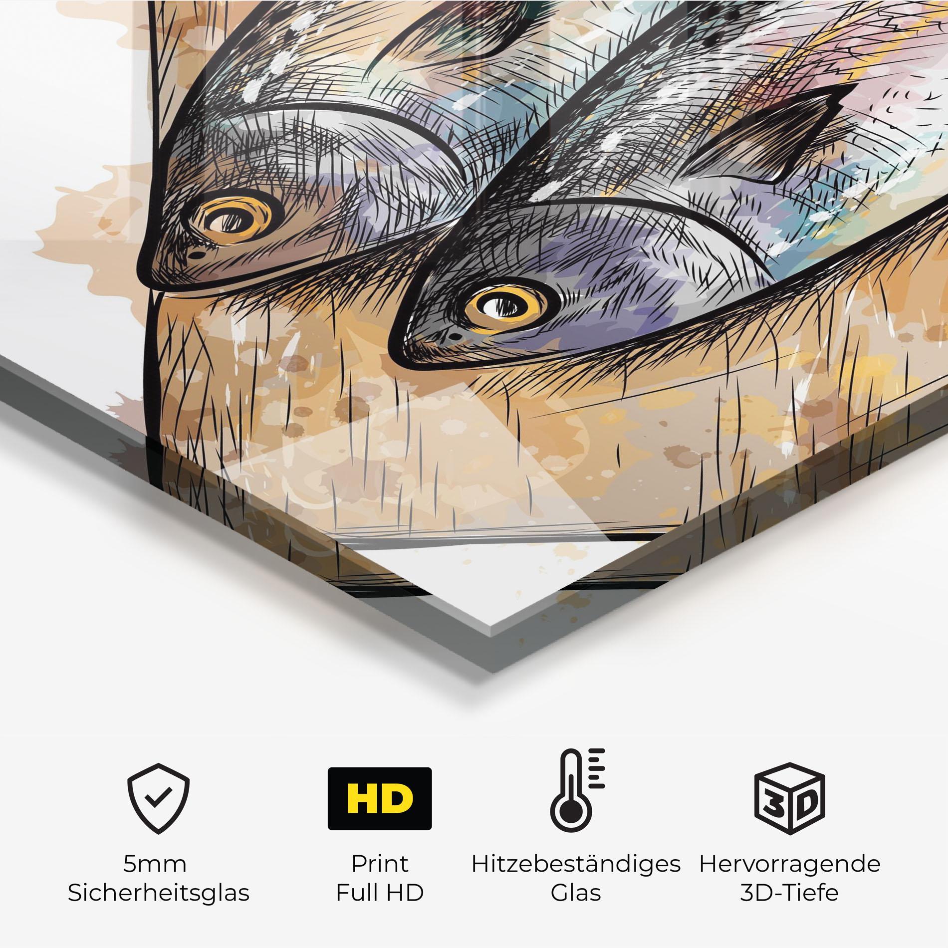 Küchenrückwand Glas Grilled Fish mockup 2