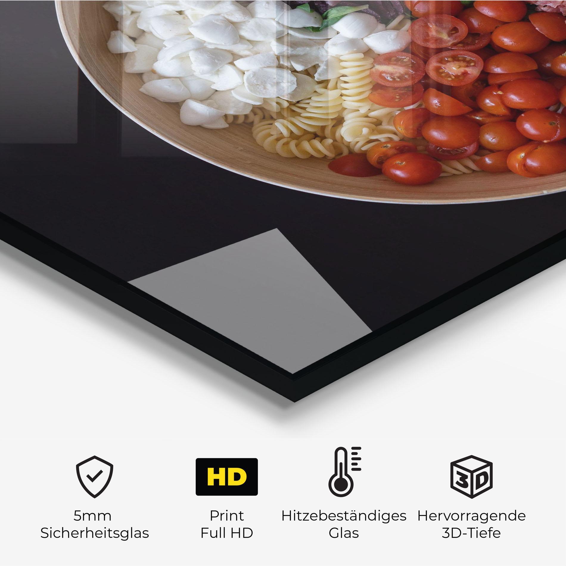 Küchenrückwand Glas Mozzarella Salad mockup 2