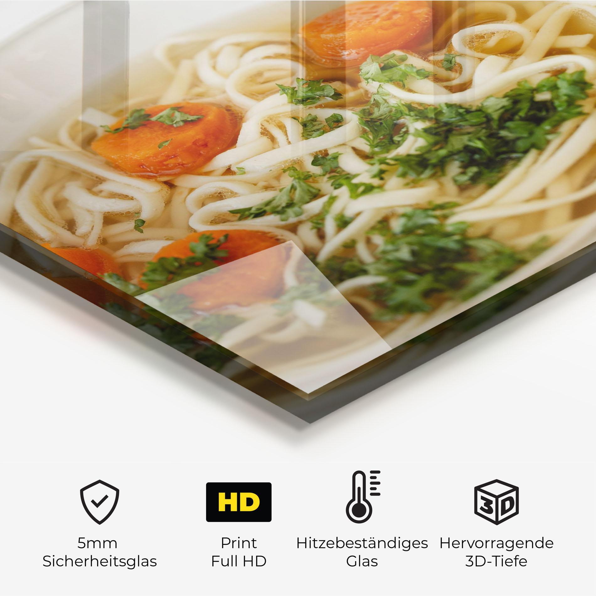 Küchenrückwand Glas Soup mockup 2