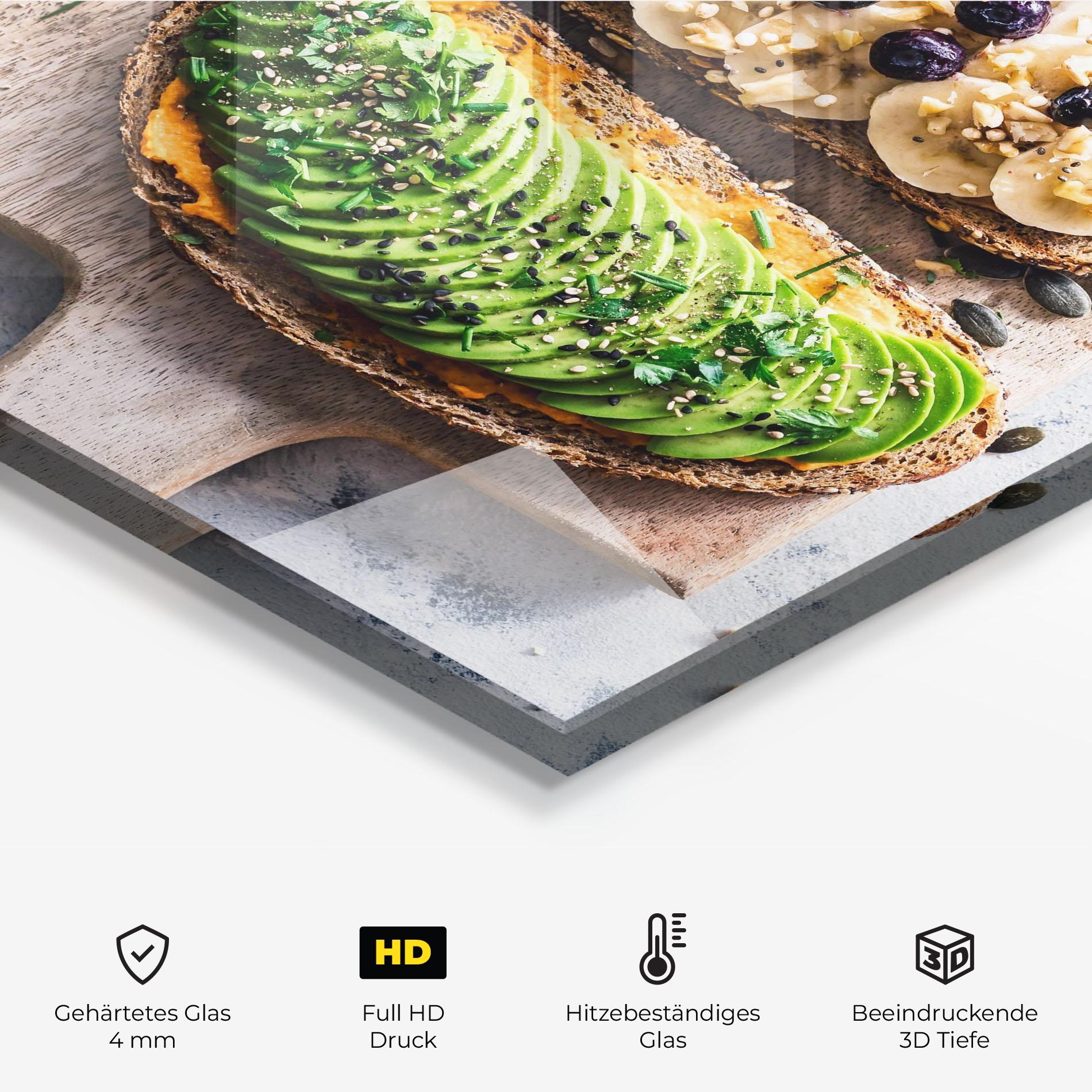 Küchenrückwand Glas Breakfast mockup 2