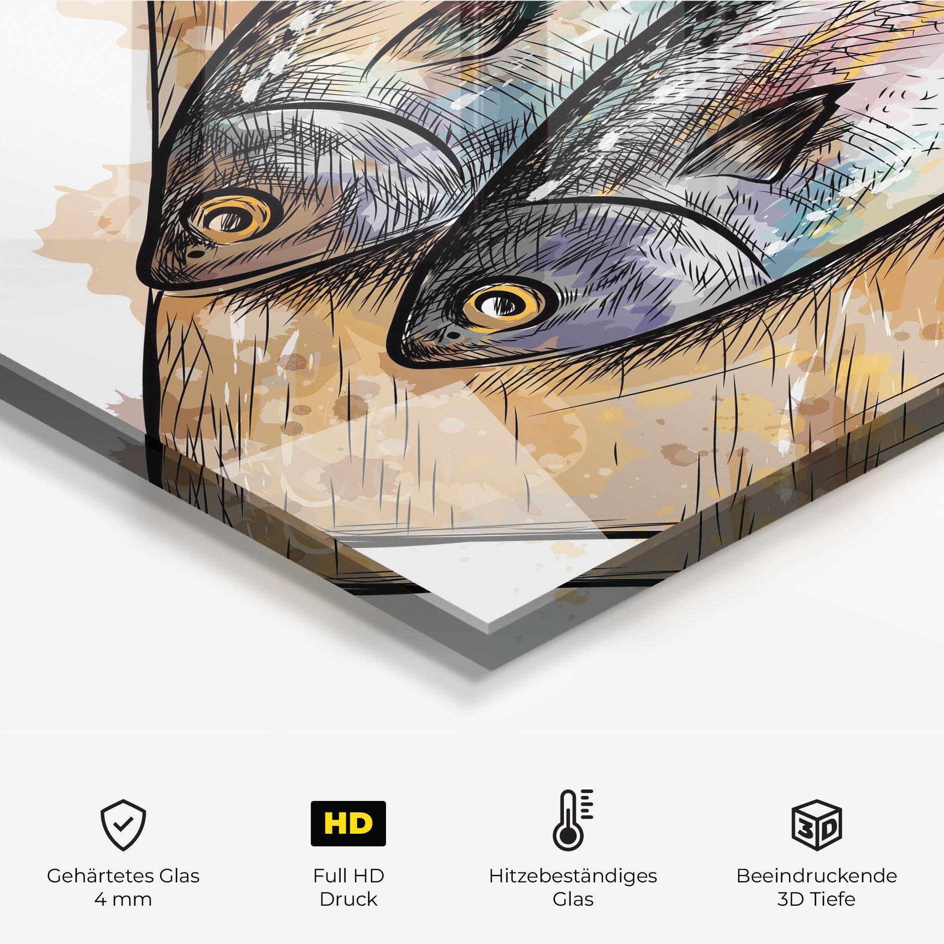 Küchenrückwand Glas Grilled Fish mockup 2